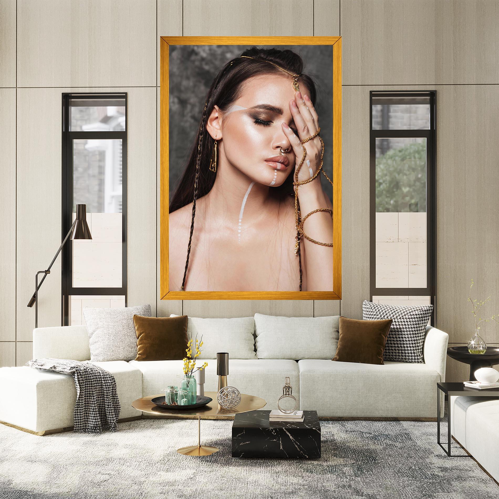 Tablou Canvas Gold Hand Accessory mockup 2