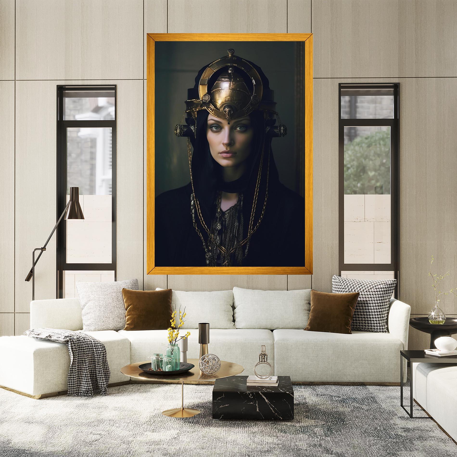 Tablou Canvas Gold Headpiece mockup 2