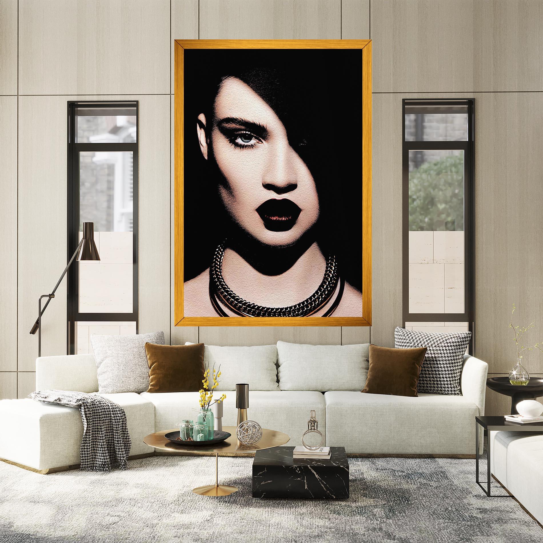 Tablou Canvas Gold Necklace mockup 2