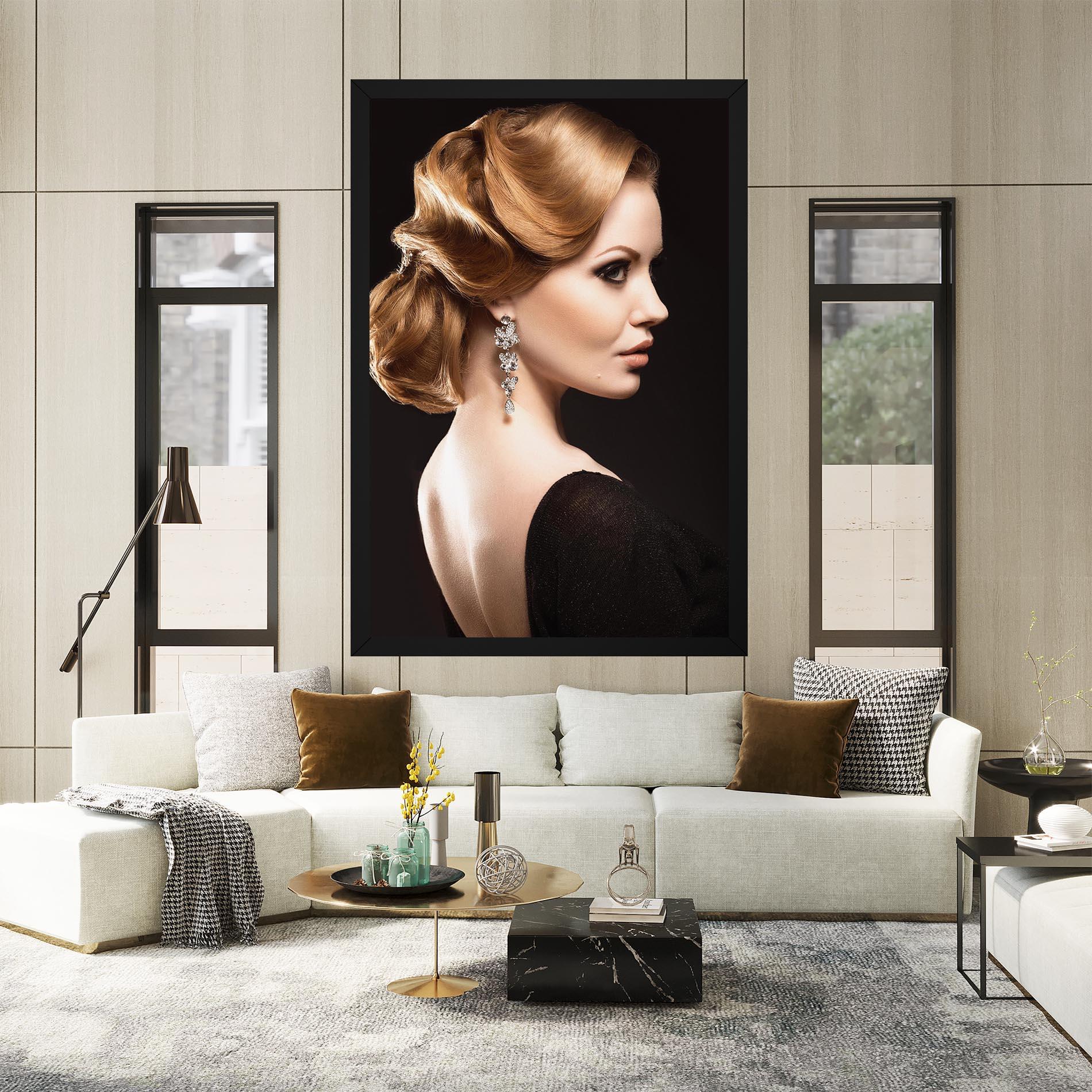 Tablou Canvas Elegant Earrings mockup 2