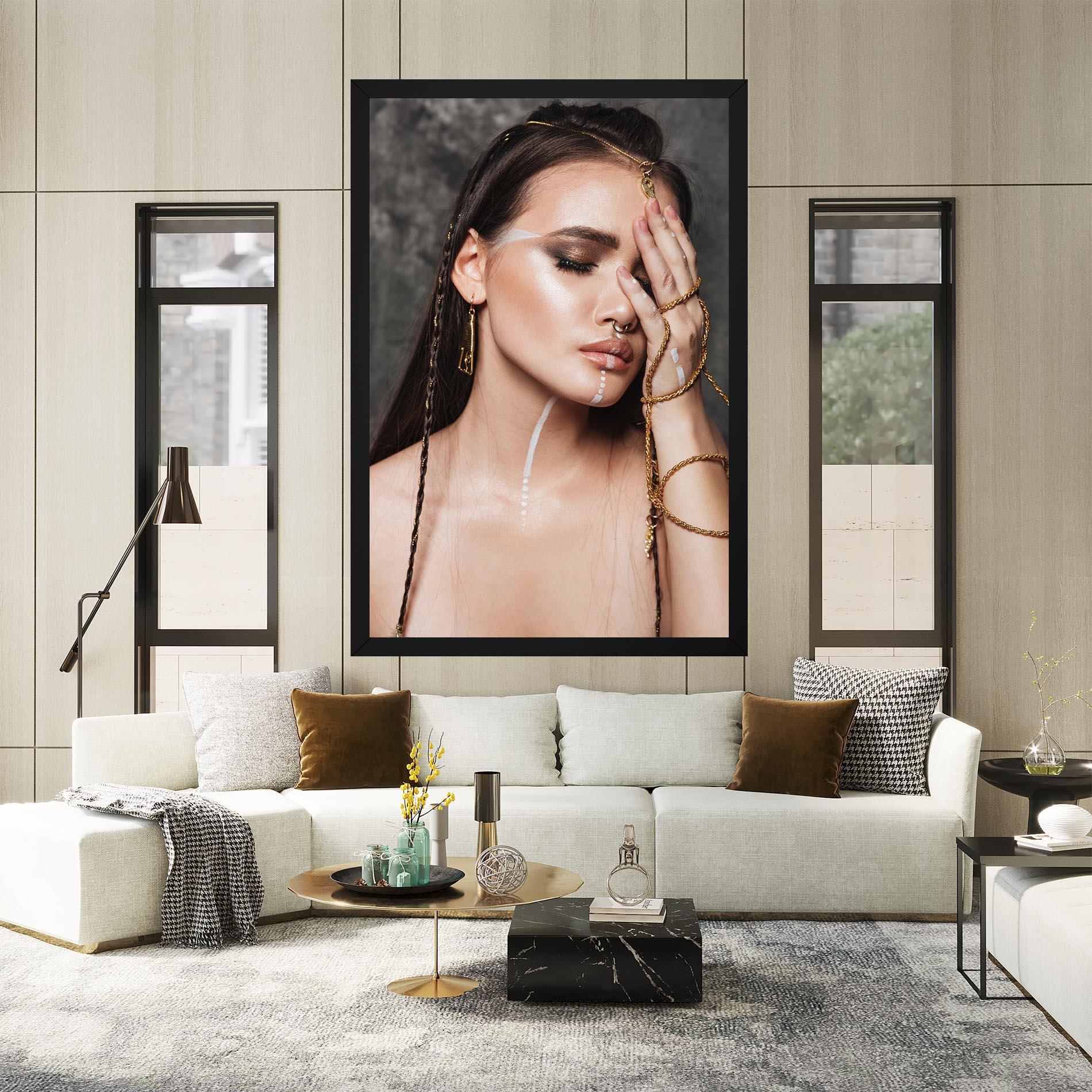 Tablou Canvas Gold Hand Accessory mockup 2