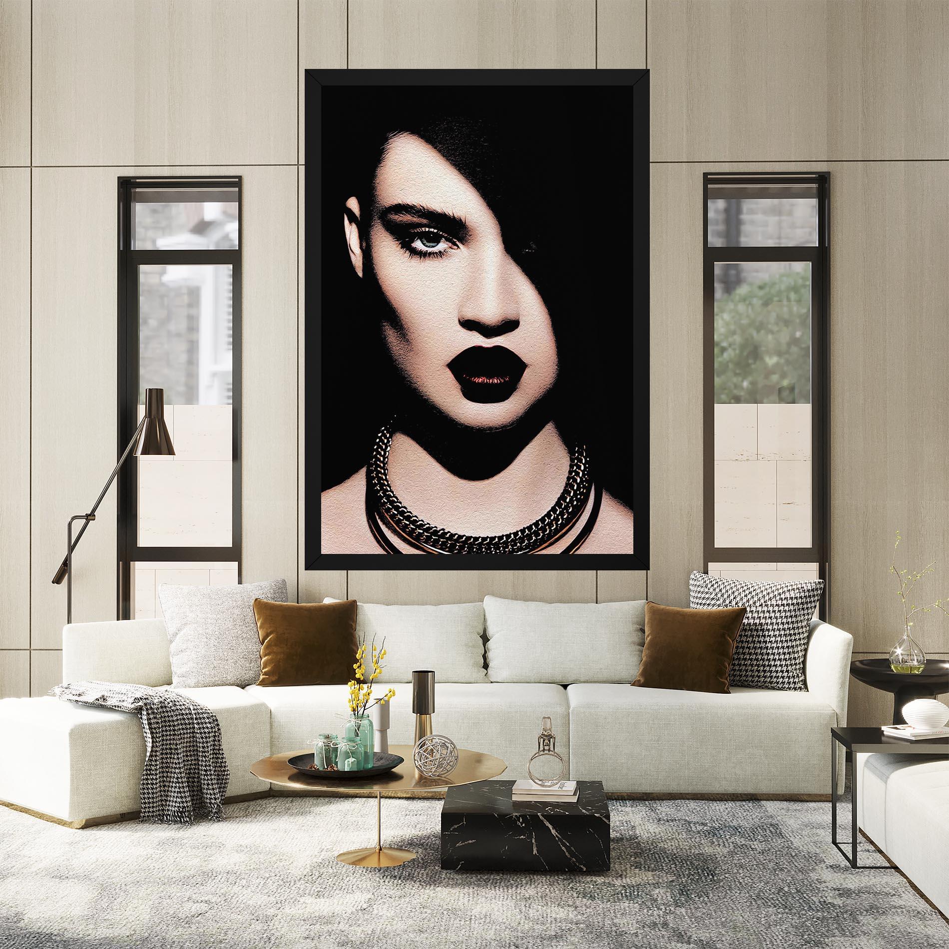 Tablou Canvas Gold Necklace mockup 2