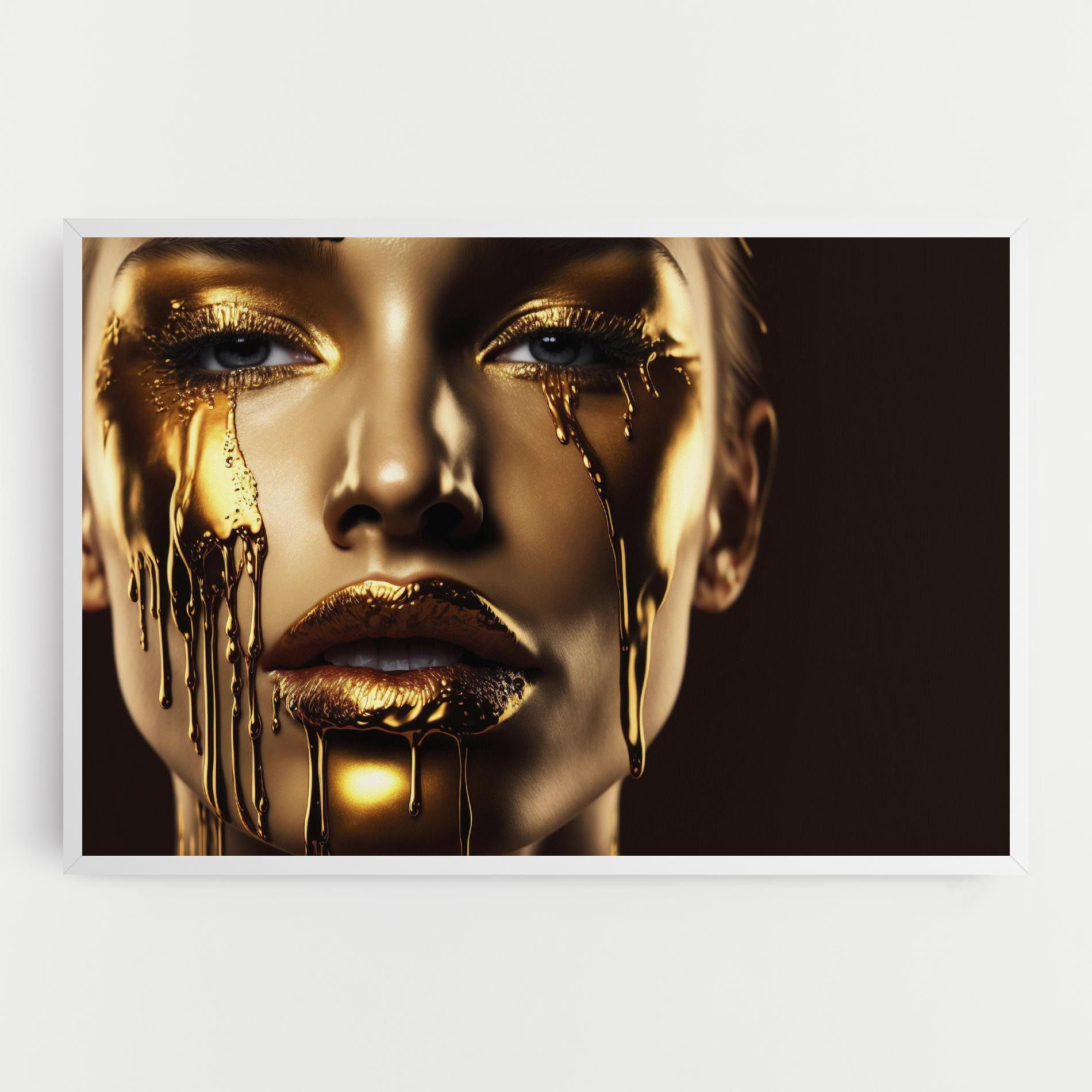 Gold Dripping Makeup mockup 0