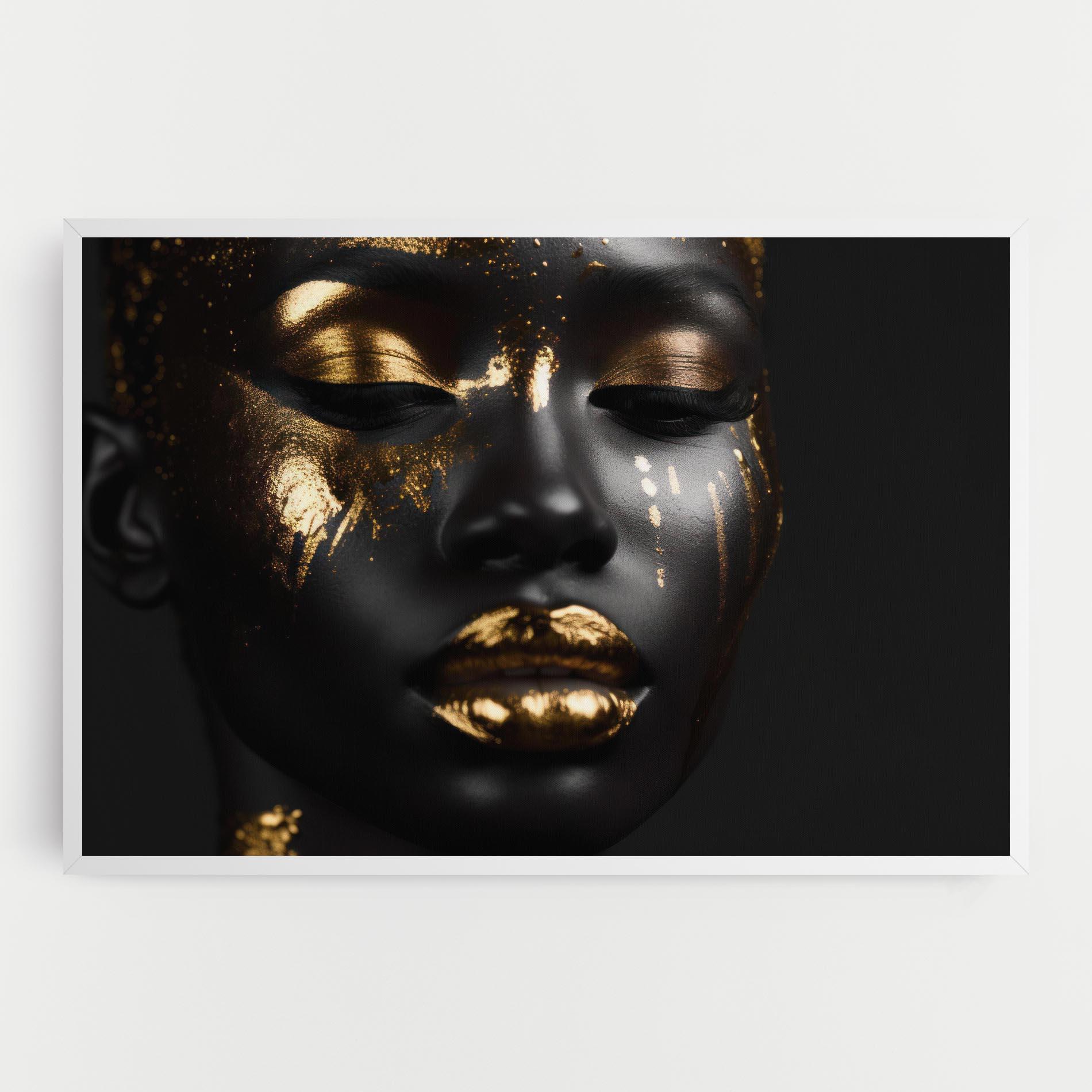 Tablou Canvas Gold Eyes Makeup mockup 0