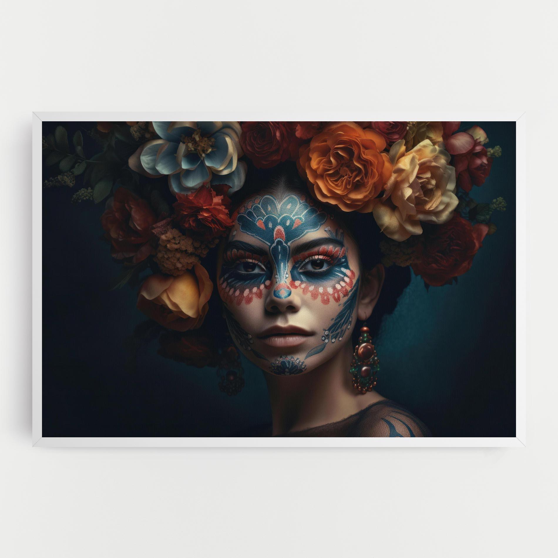 Tablou Canvas Skull Makeup mockup 0