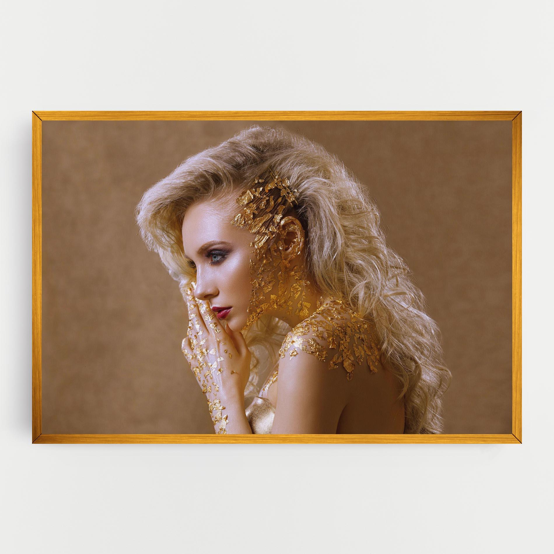 Tablou Canvas Gold Paper Makeup mockup 0