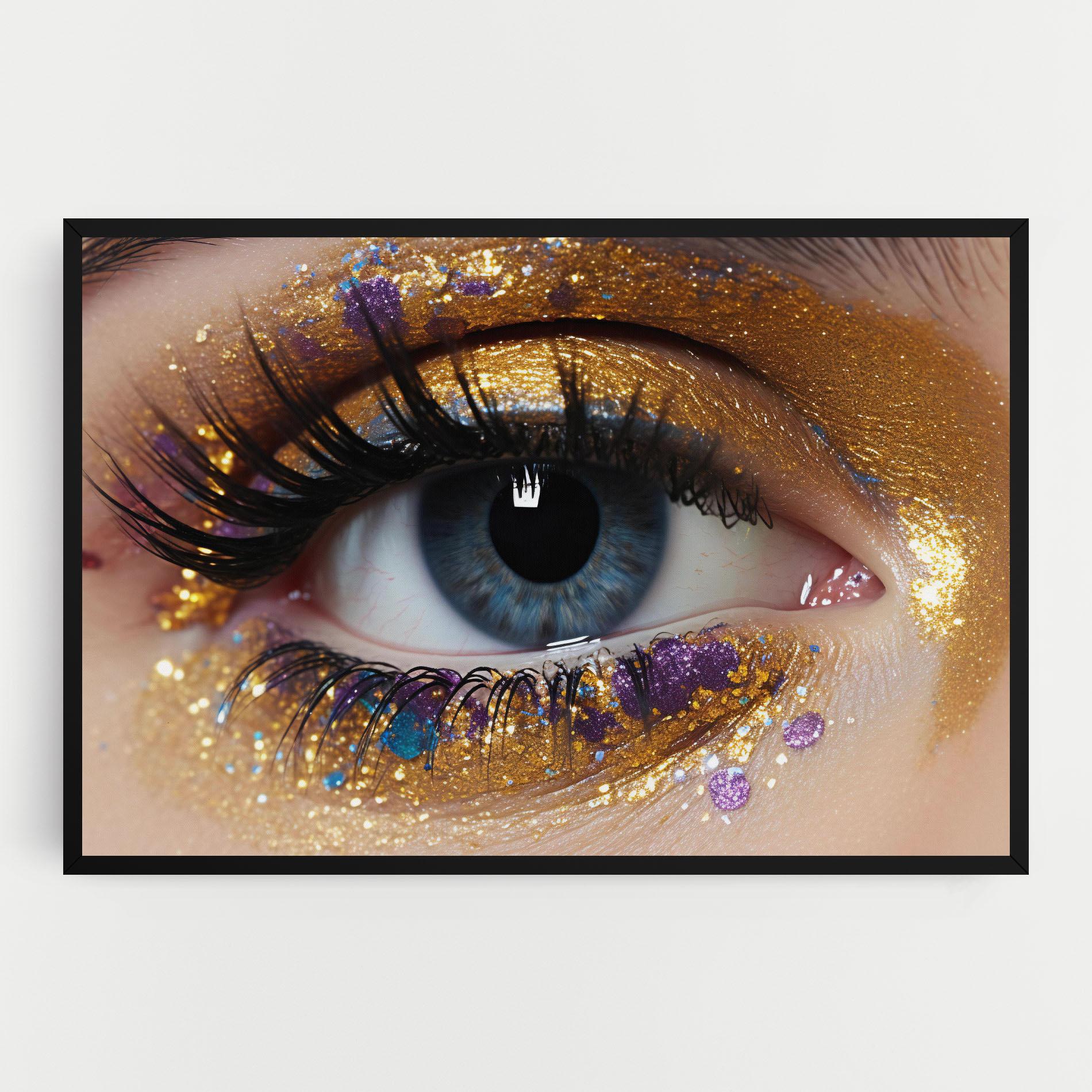 Tablou Canvas Blue Eye Make Up mockup 0