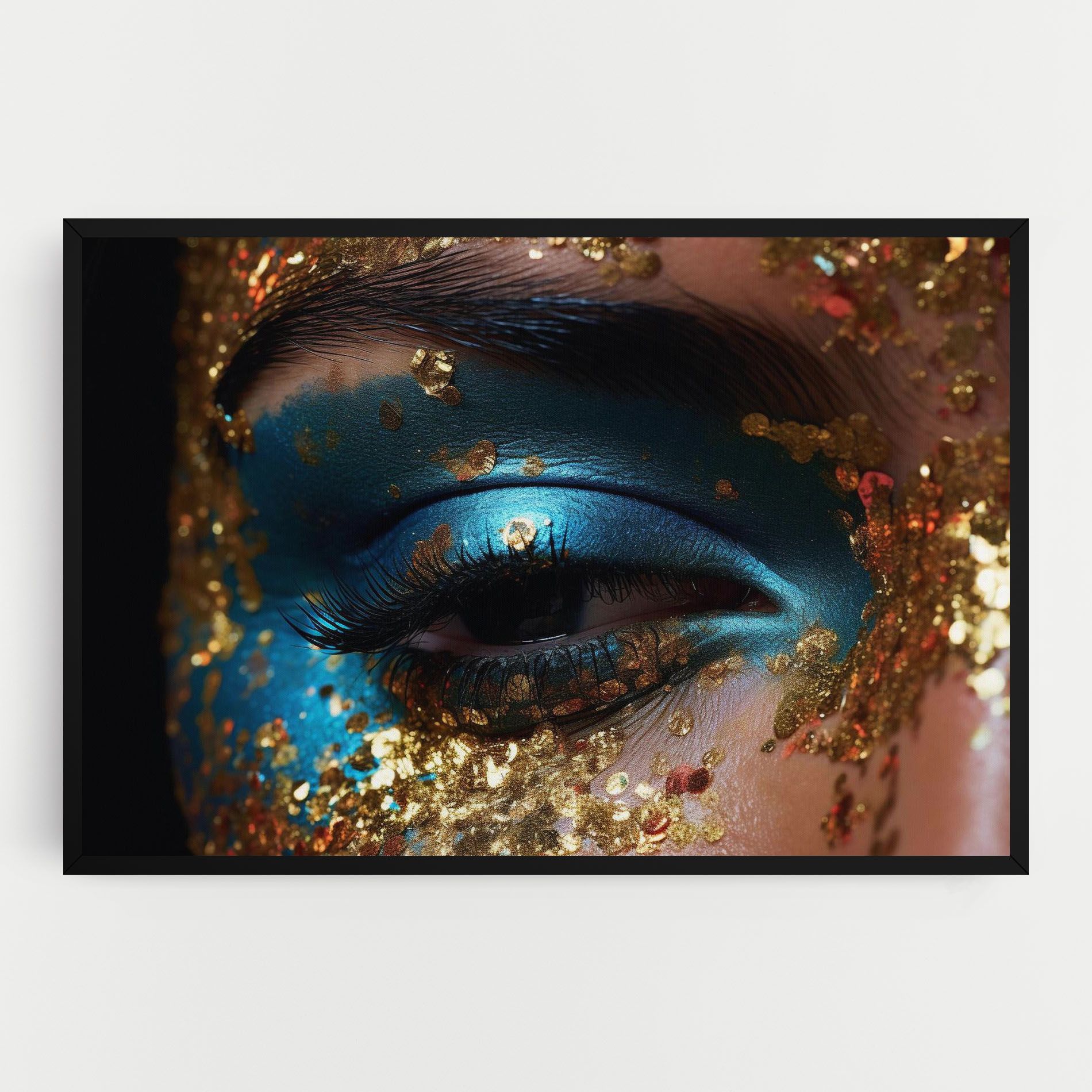 Blue Gold Glitter mockup 0
