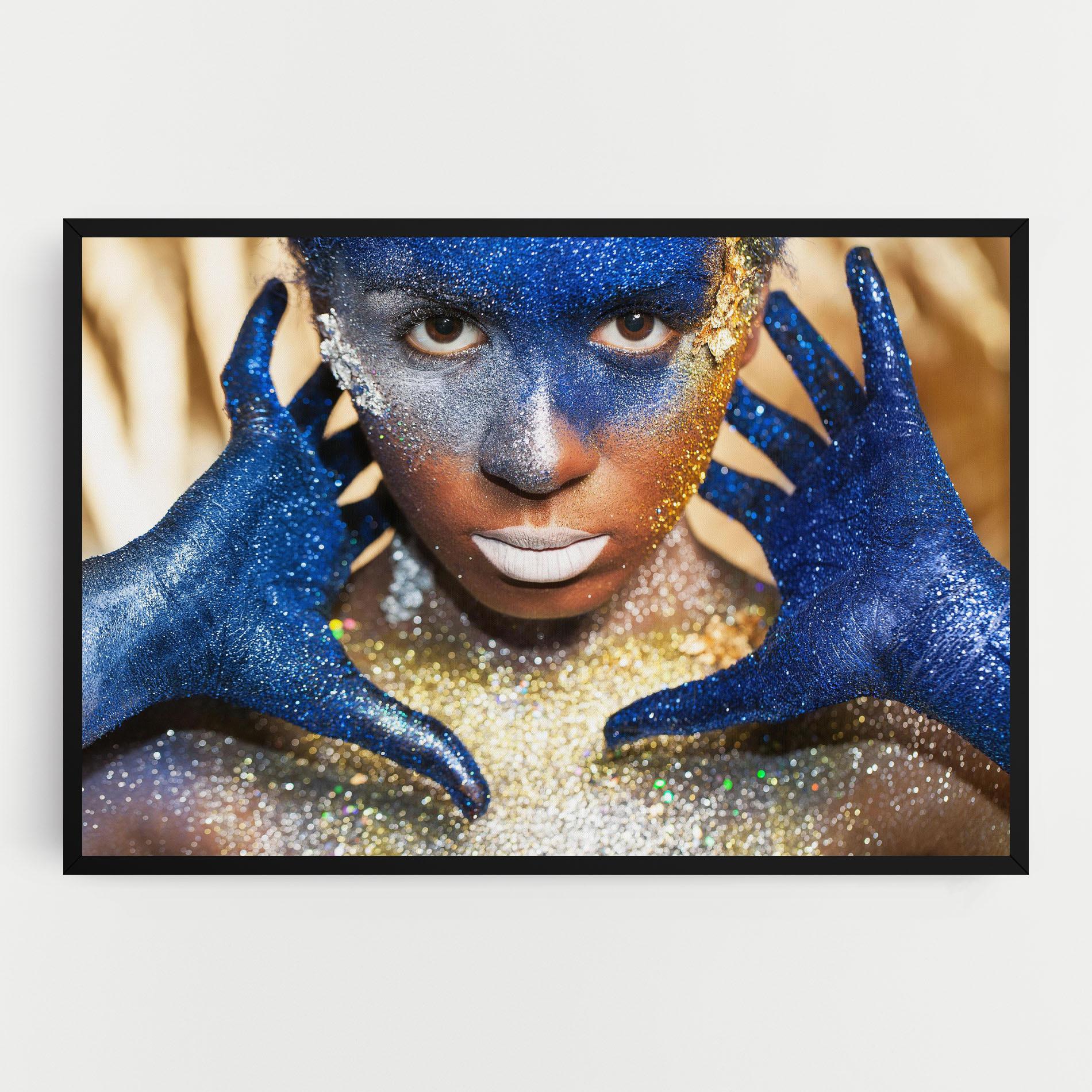 Tablou Canvas Glue Gold Glitter mockup 0