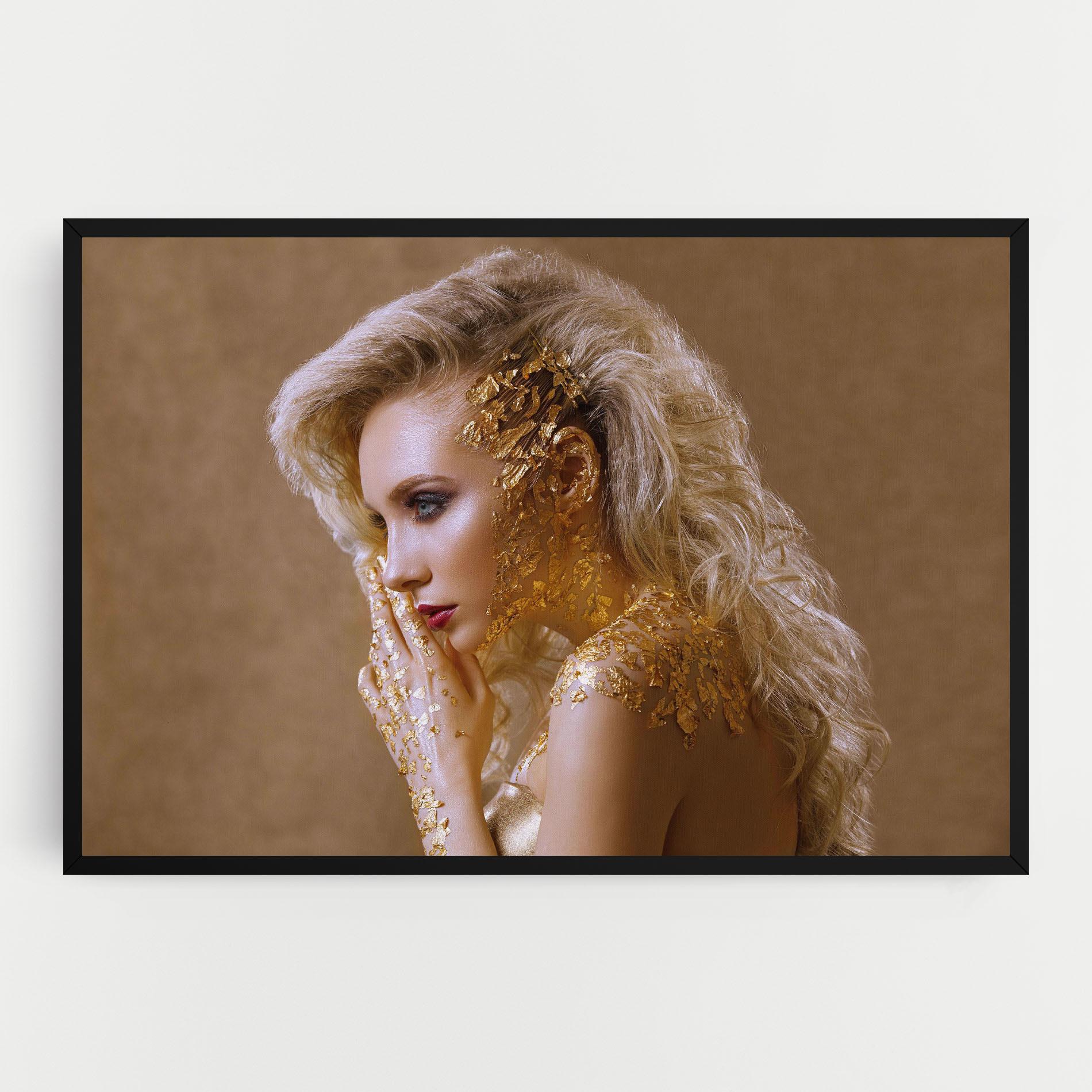 Tablou Canvas Gold Paper Makeup mockup 0