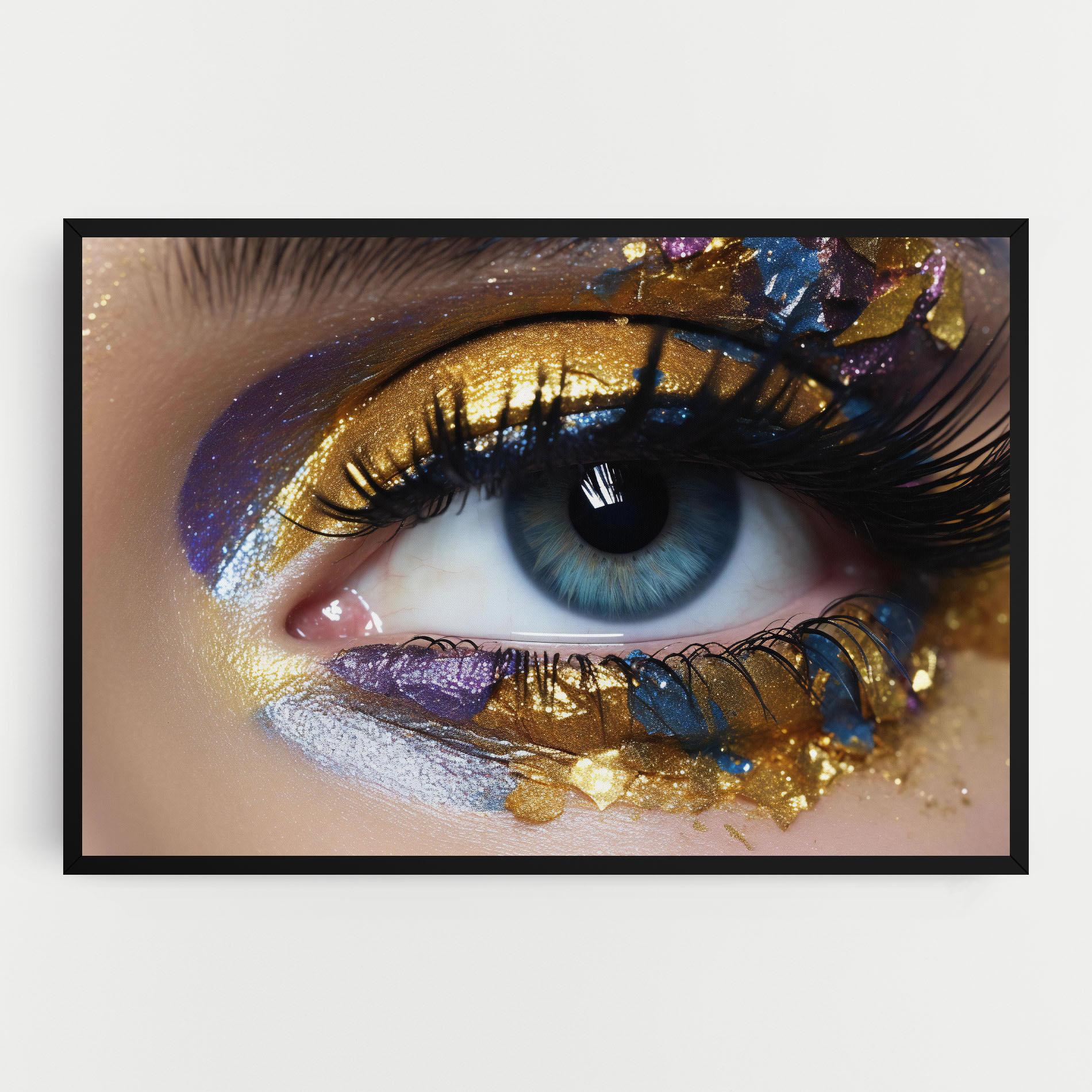 Tablou Canvas Golden Purple Make Up mockup 0