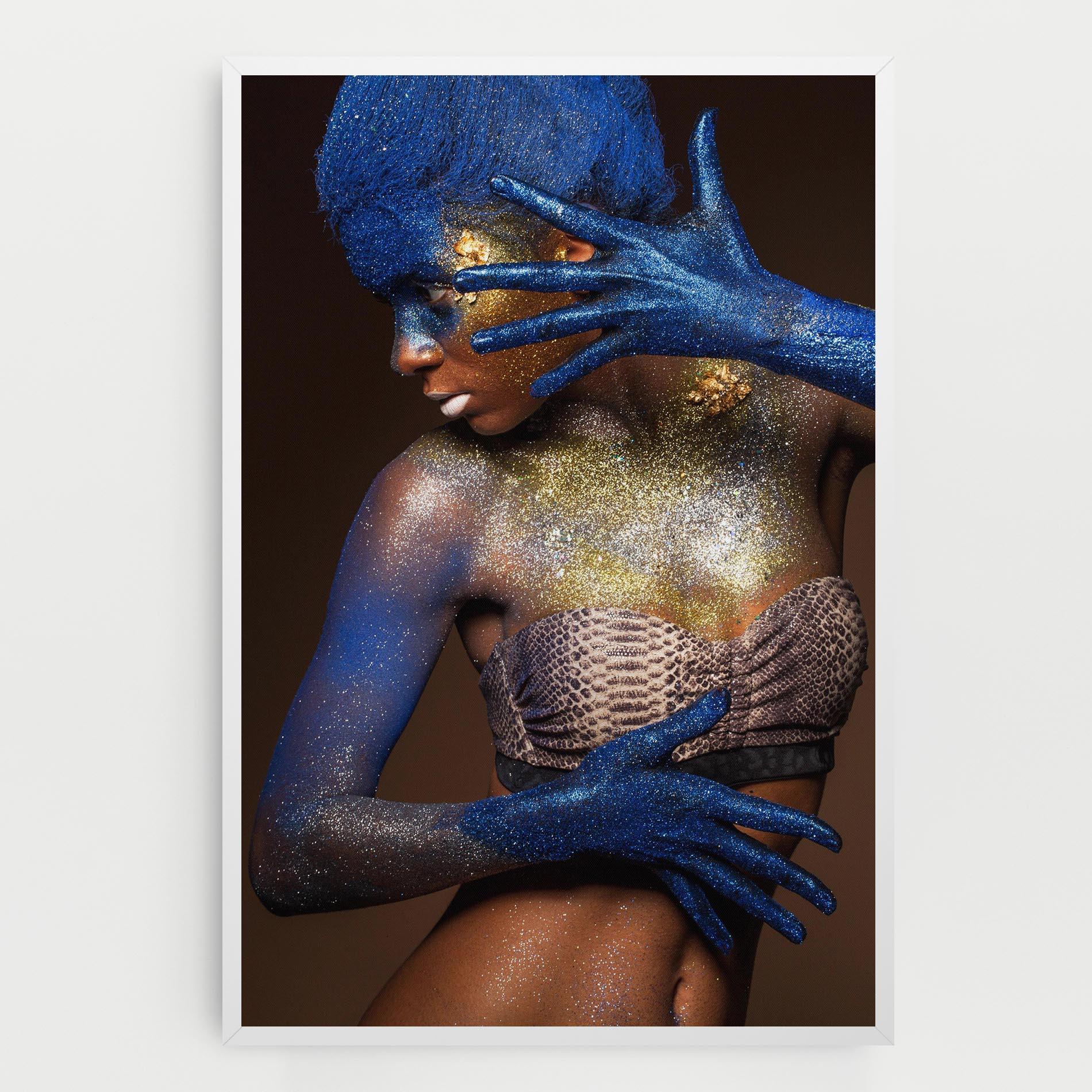 Tablou Canvas Blue Hair Make Up mockup 0