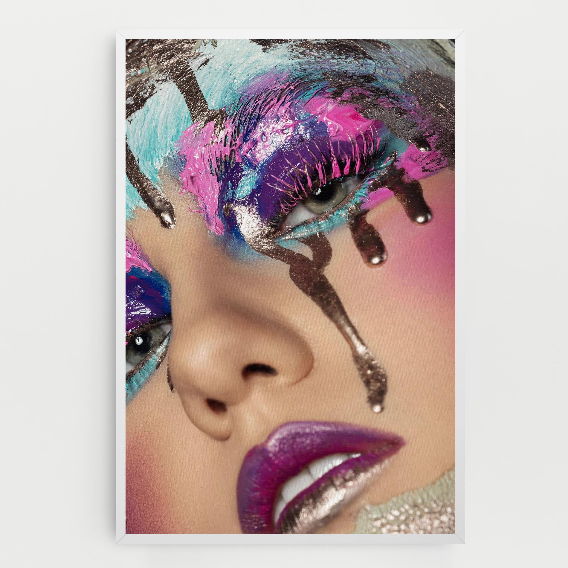 Tablou Canvas Pretty Pink Eyelashes mockup 0