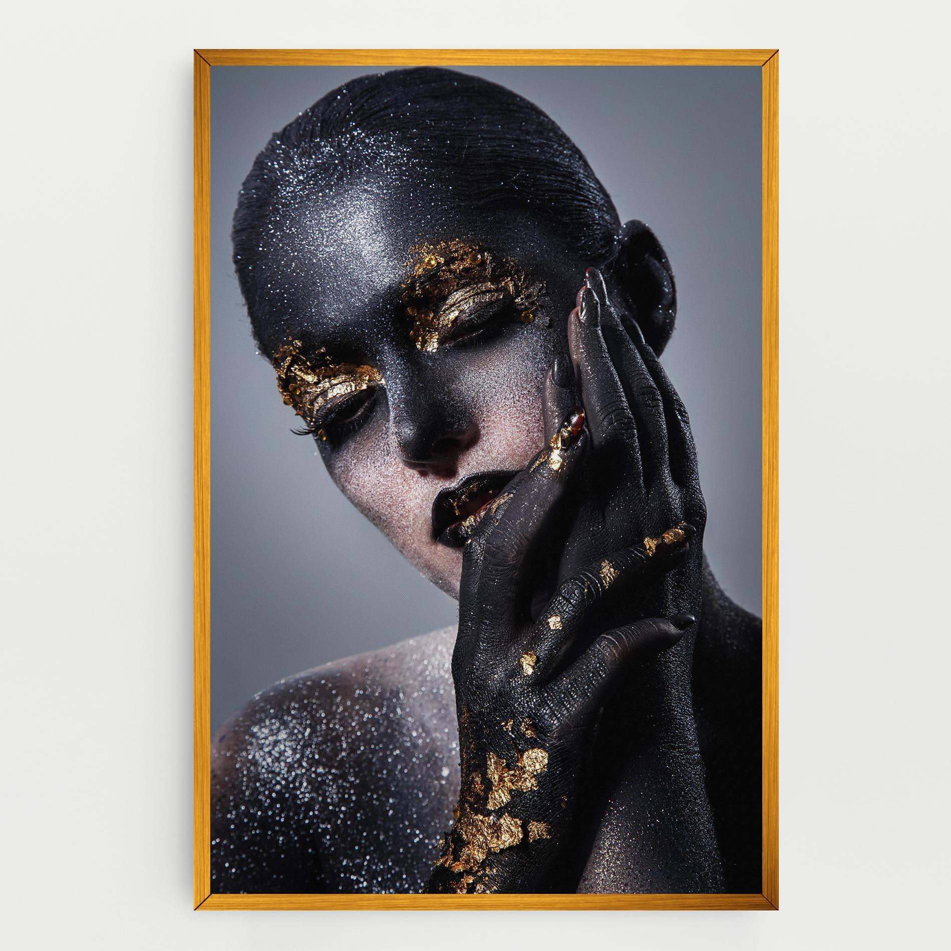 Tablou Canvas Black Artistic Makeup mockup 0