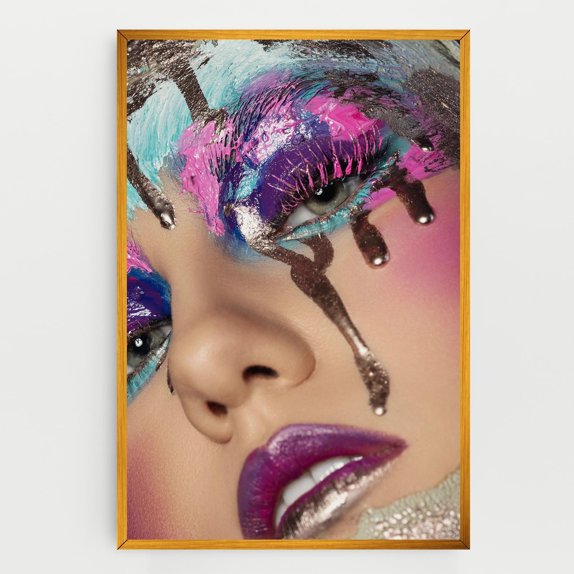 Tablou Canvas Pretty Pink Eyelashes mockup 0