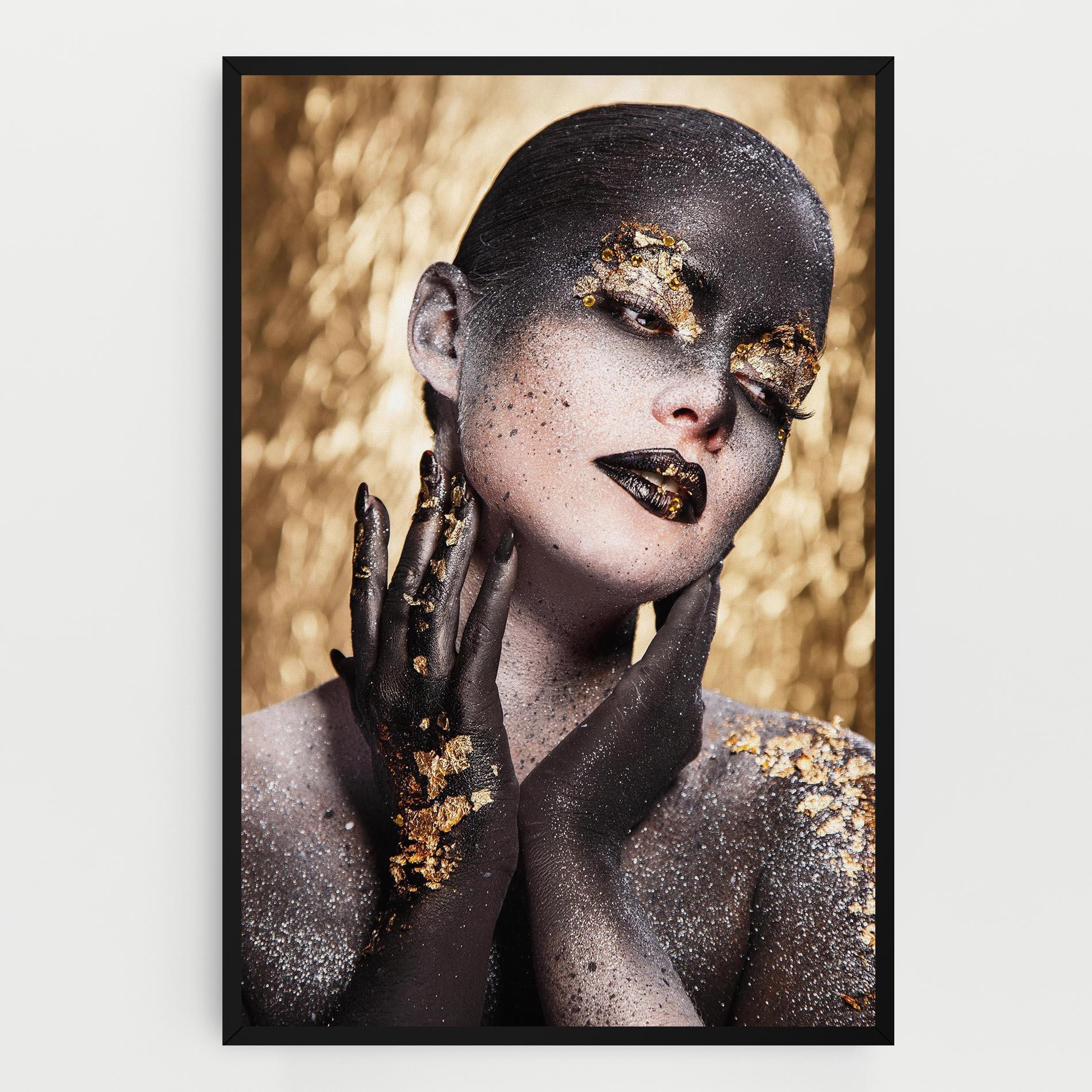 Tablou Canvas Artistic Glitter Makeup mockup 0