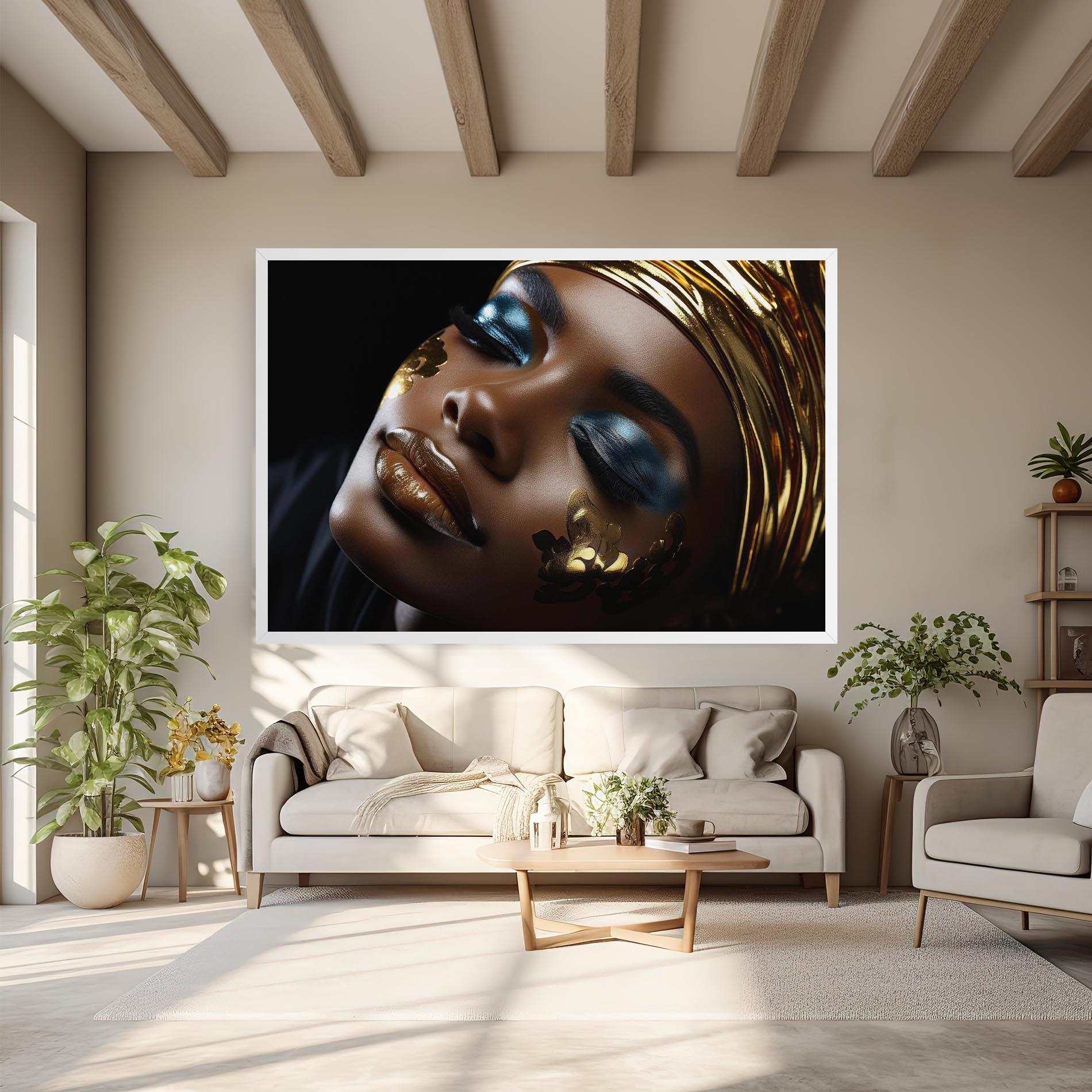 Tablou Canvas Dark Blue Makeup mockup 6