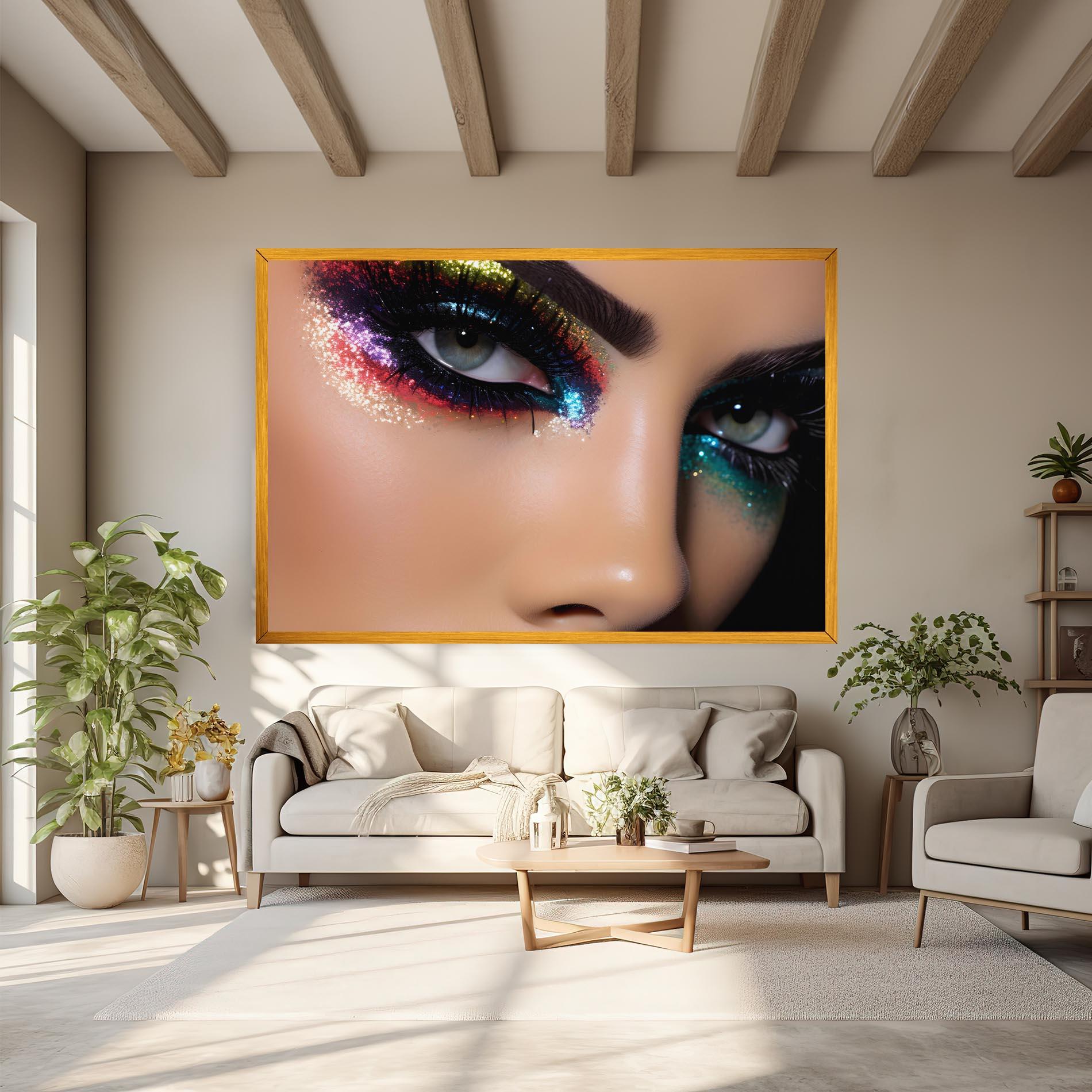 Tablou Canvas Feminine Makeup Model mockup 6