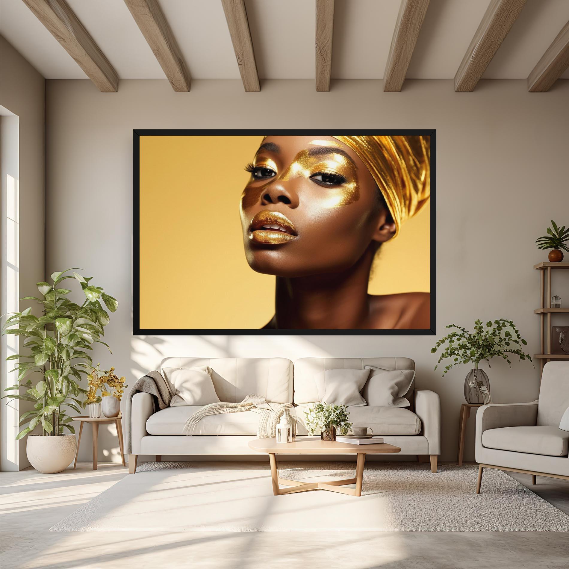 Tablou Canvas Gold Headdress mockup 6