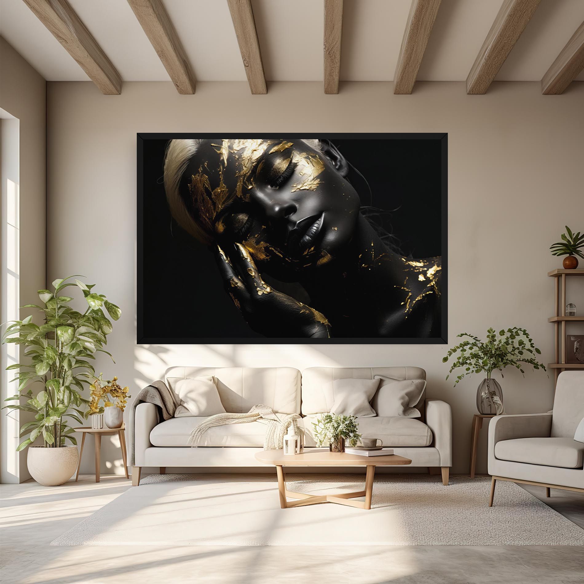 Gold Makeup On Black mockup 6