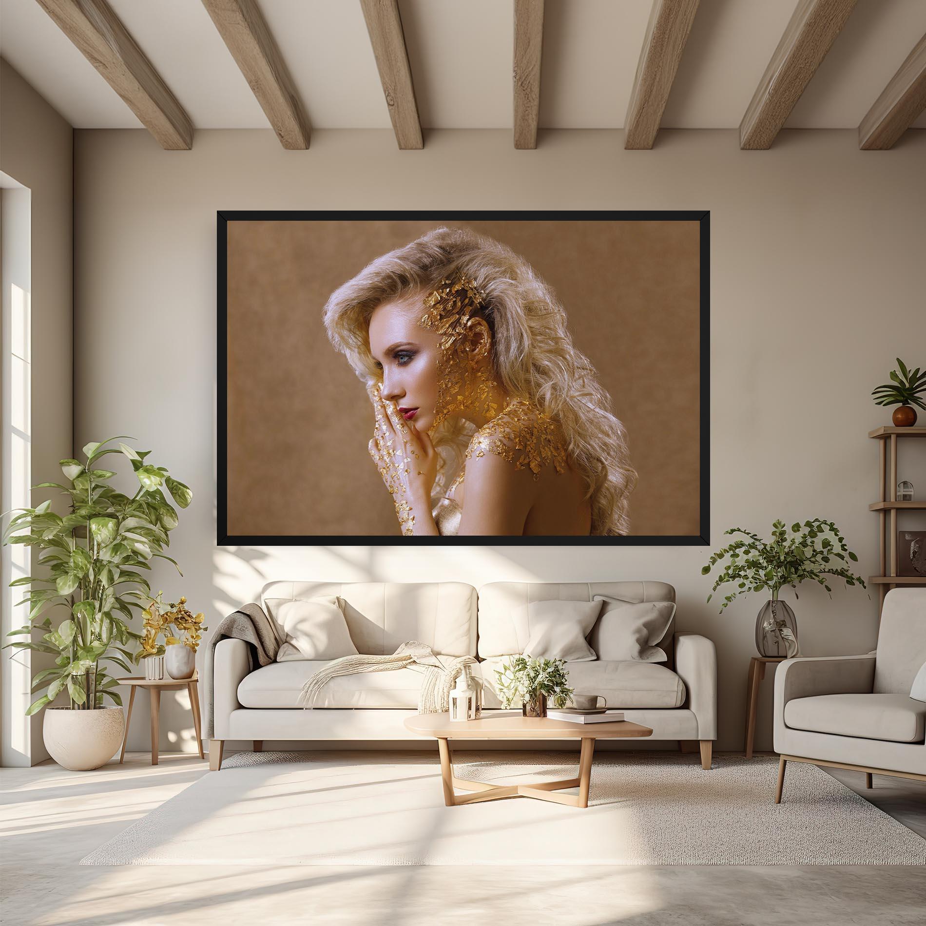 Tablou Canvas Gold Paper Makeup mockup 6