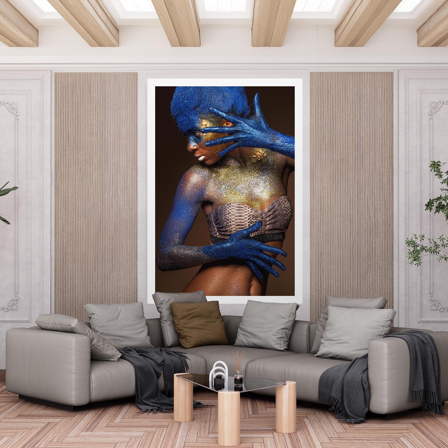 Tablou Canvas Blue Hair Make Up mockup 6