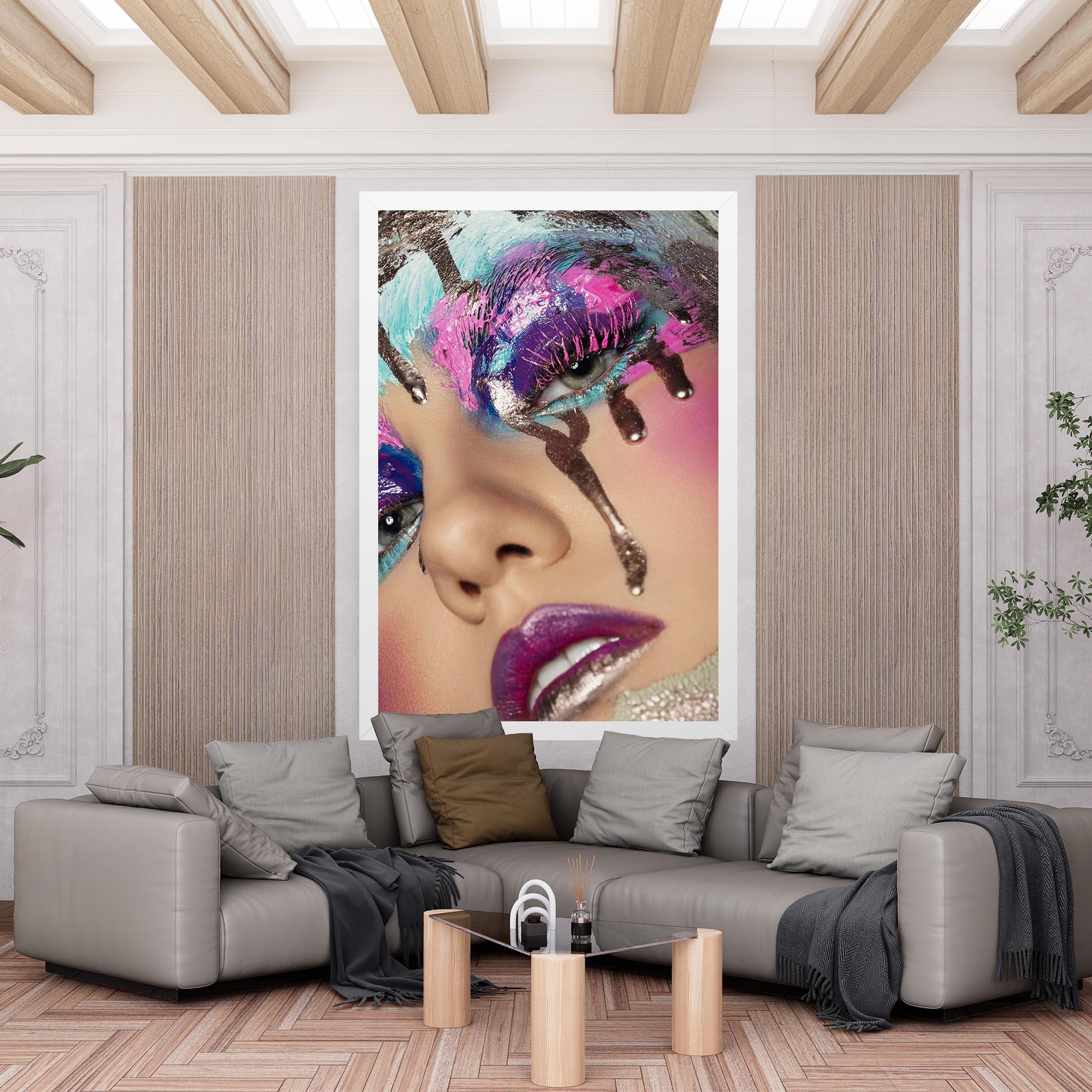 Tablou Canvas Pretty Pink Eyelashes mockup 6