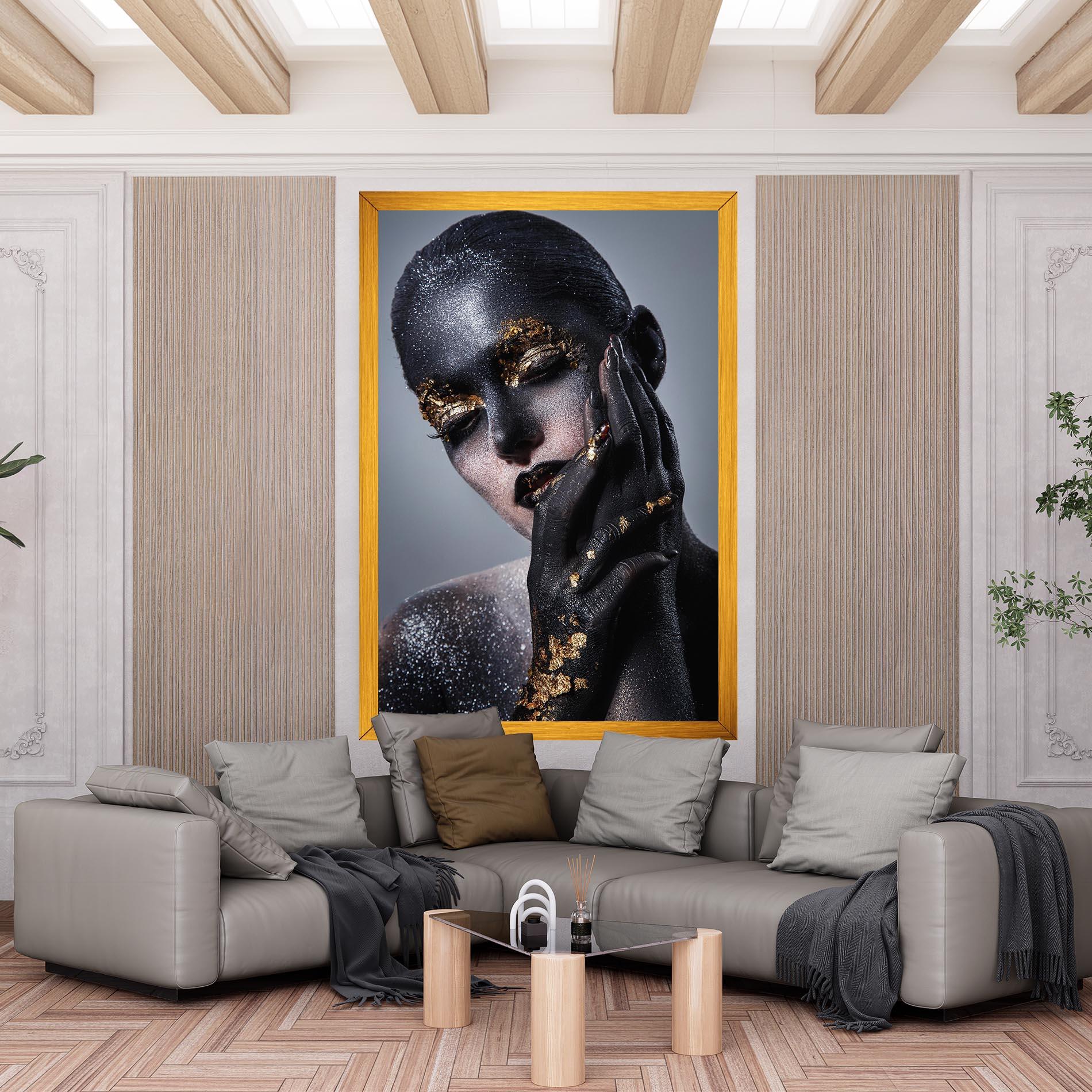 Tablou Canvas Black Artistic Makeup mockup 6