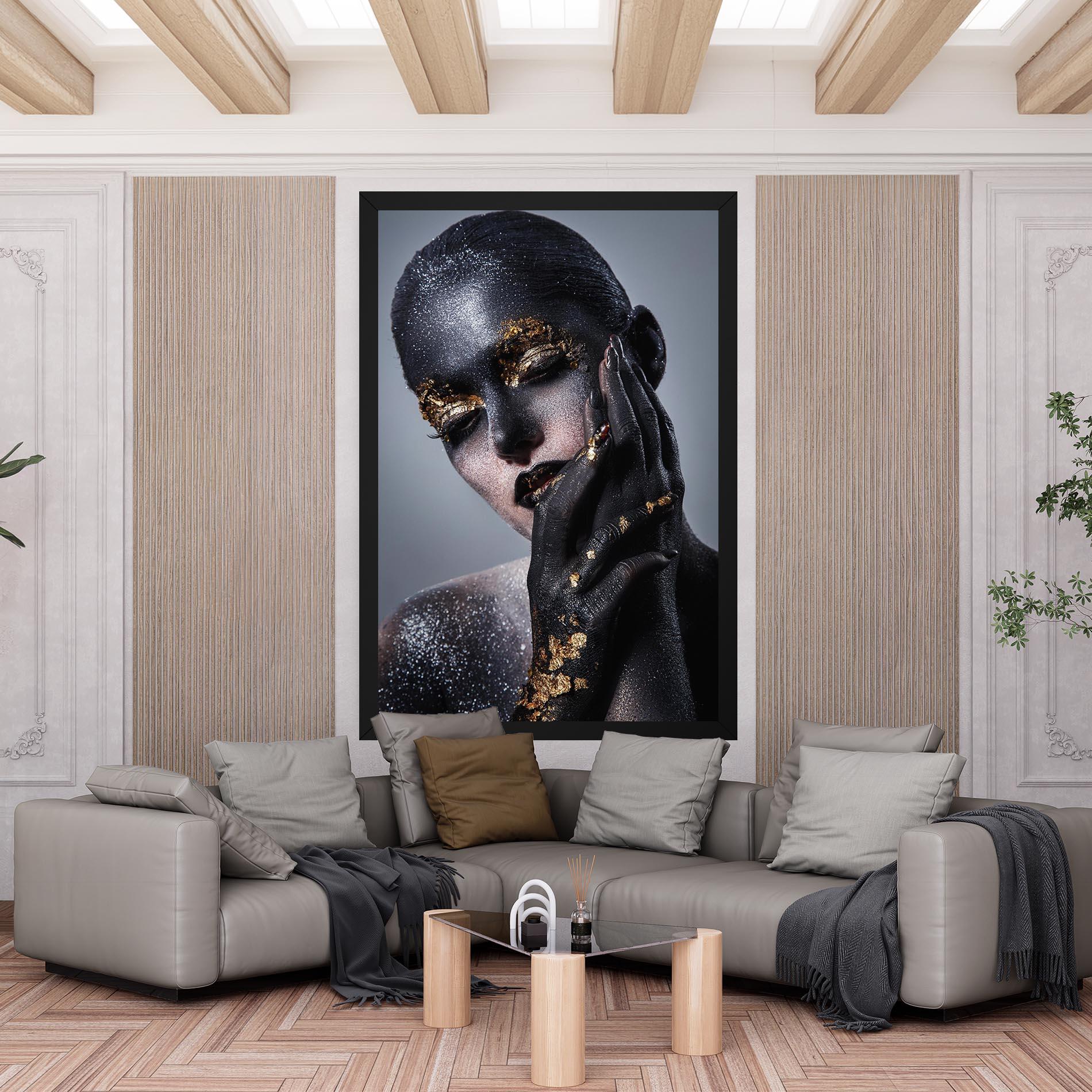 Tablou Canvas Black Artistic Makeup mockup 6
