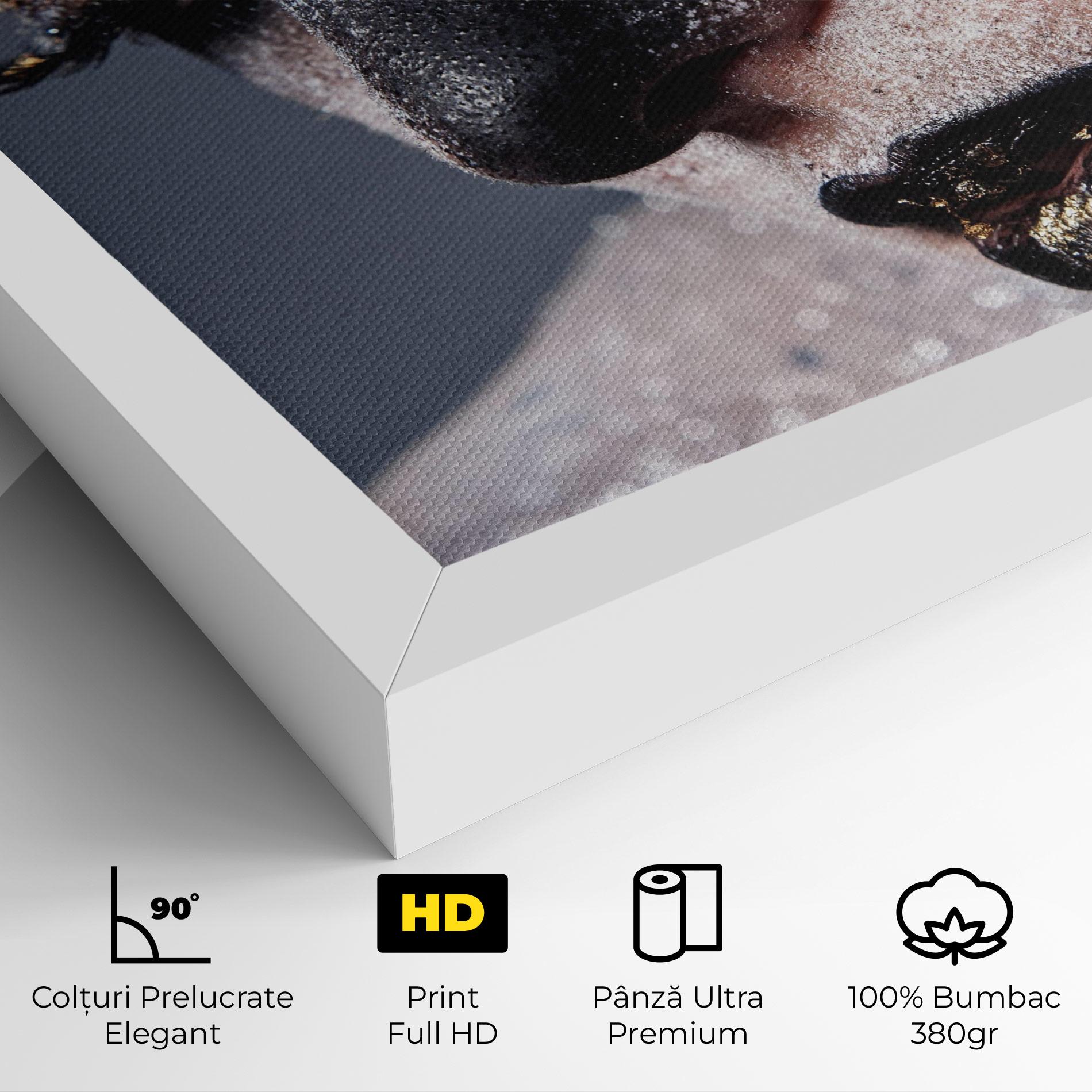 Tablou Canvas Beautiful Gold Artistic Makeup mockup 4