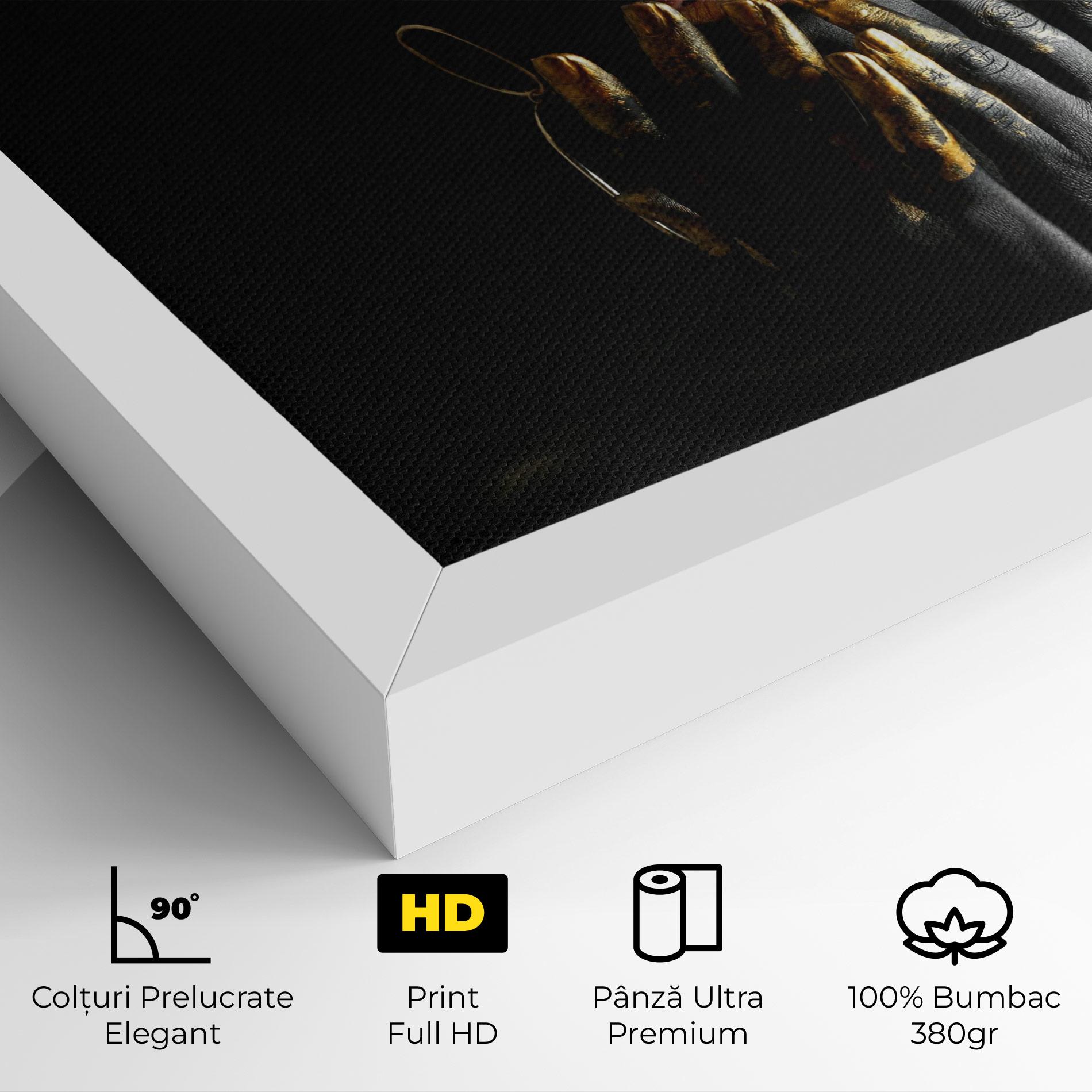 Tablou Canvas Black Golden Makeup mockup 4
