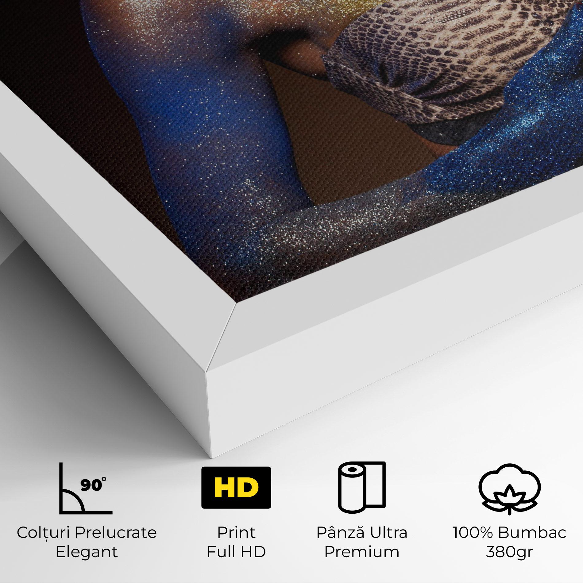 Tablou Canvas Blue Hair Make Up mockup 4