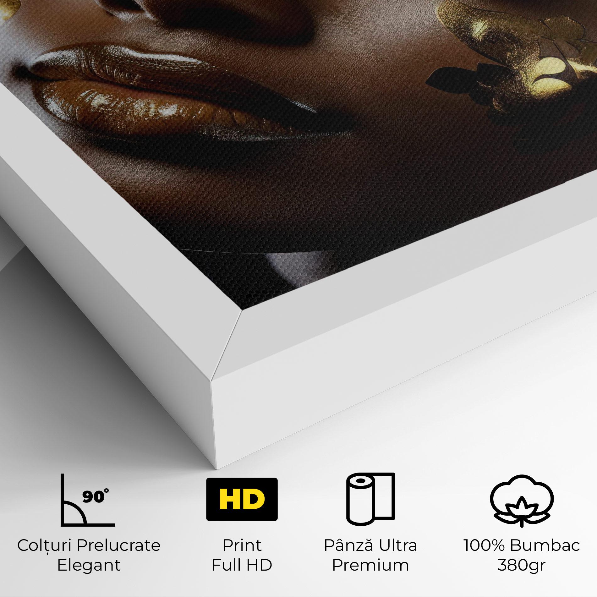 Tablou Canvas Dark Blue Makeup mockup 4