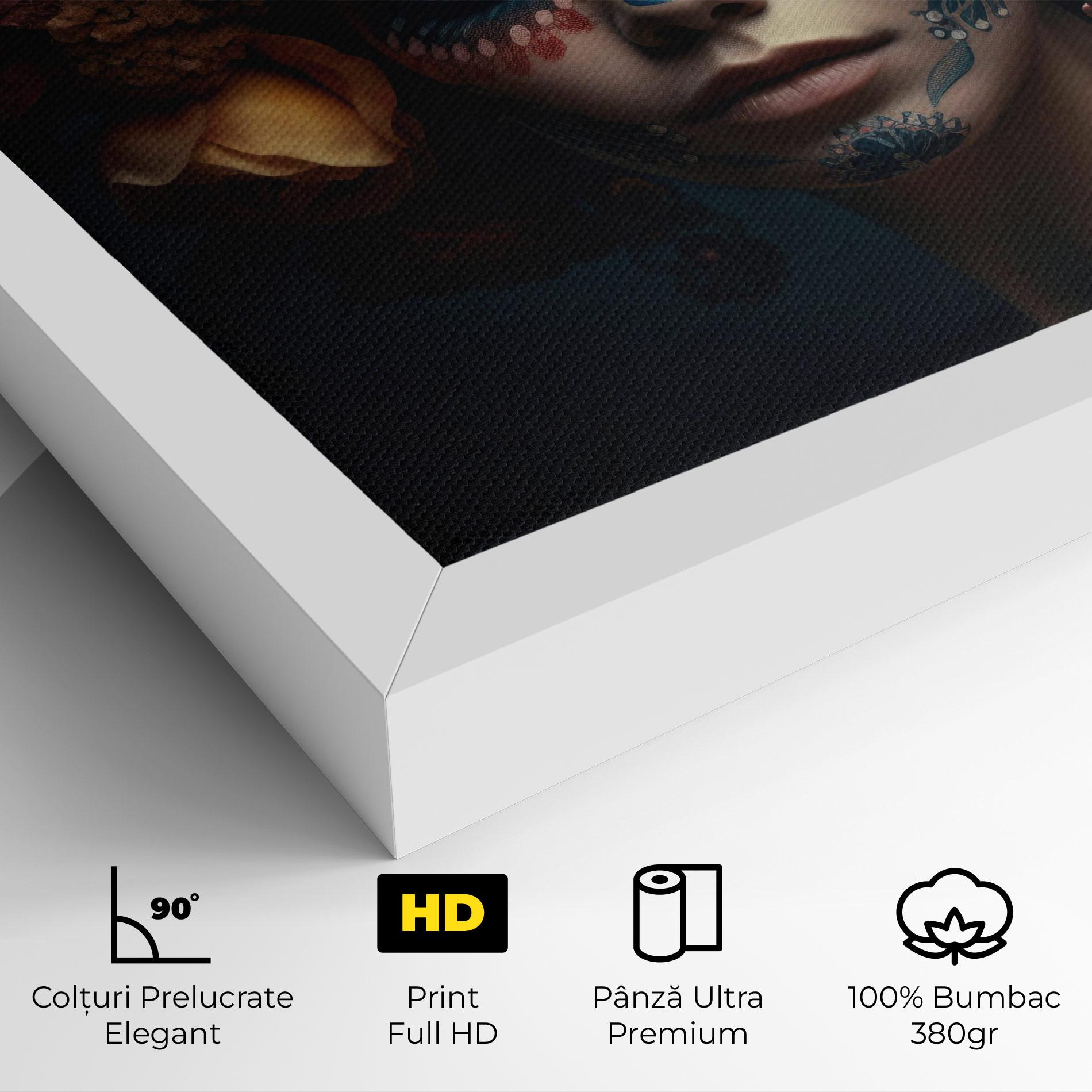 Tablou Canvas Skull Makeup mockup 4