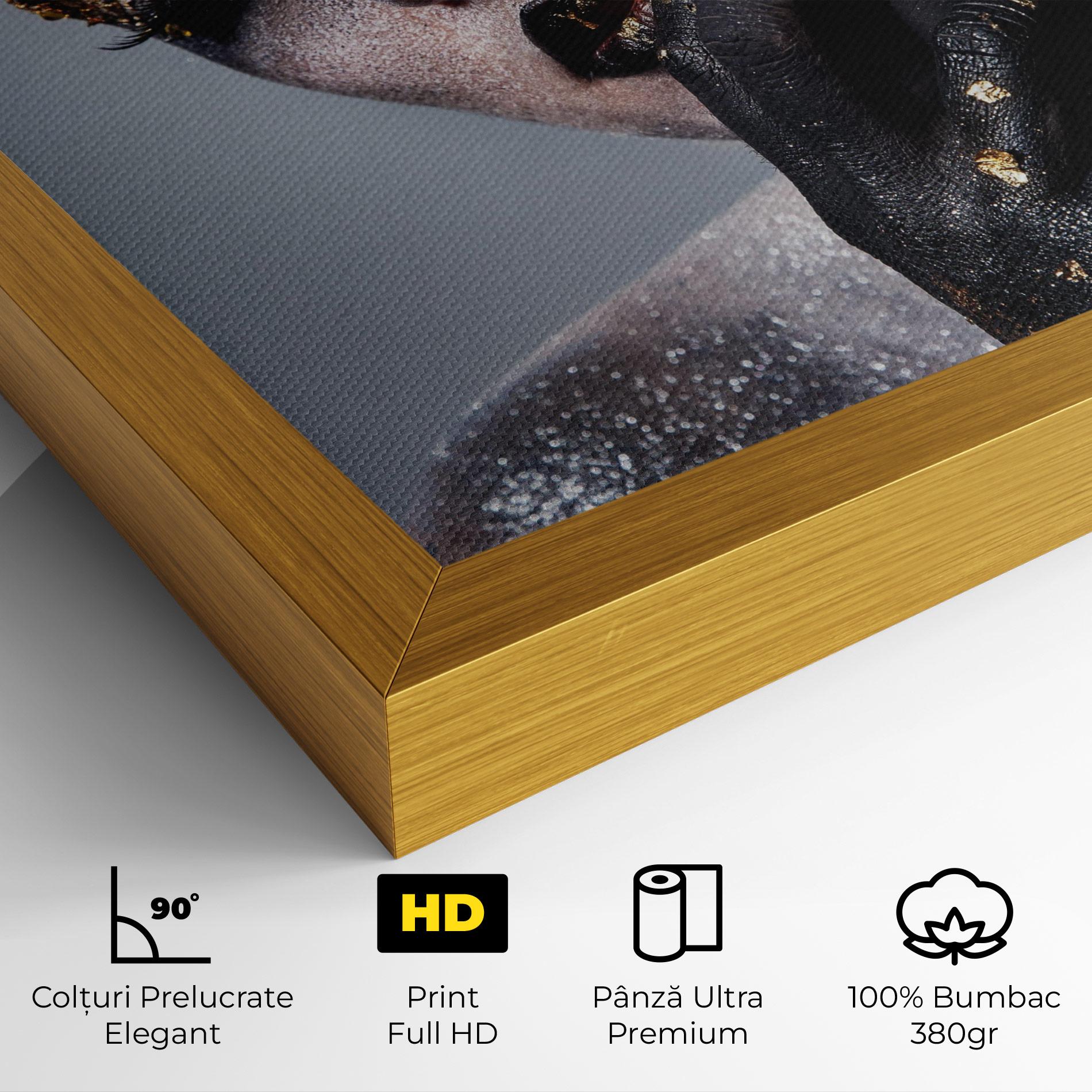 Tablou Canvas Black Artistic Makeup mockup 4