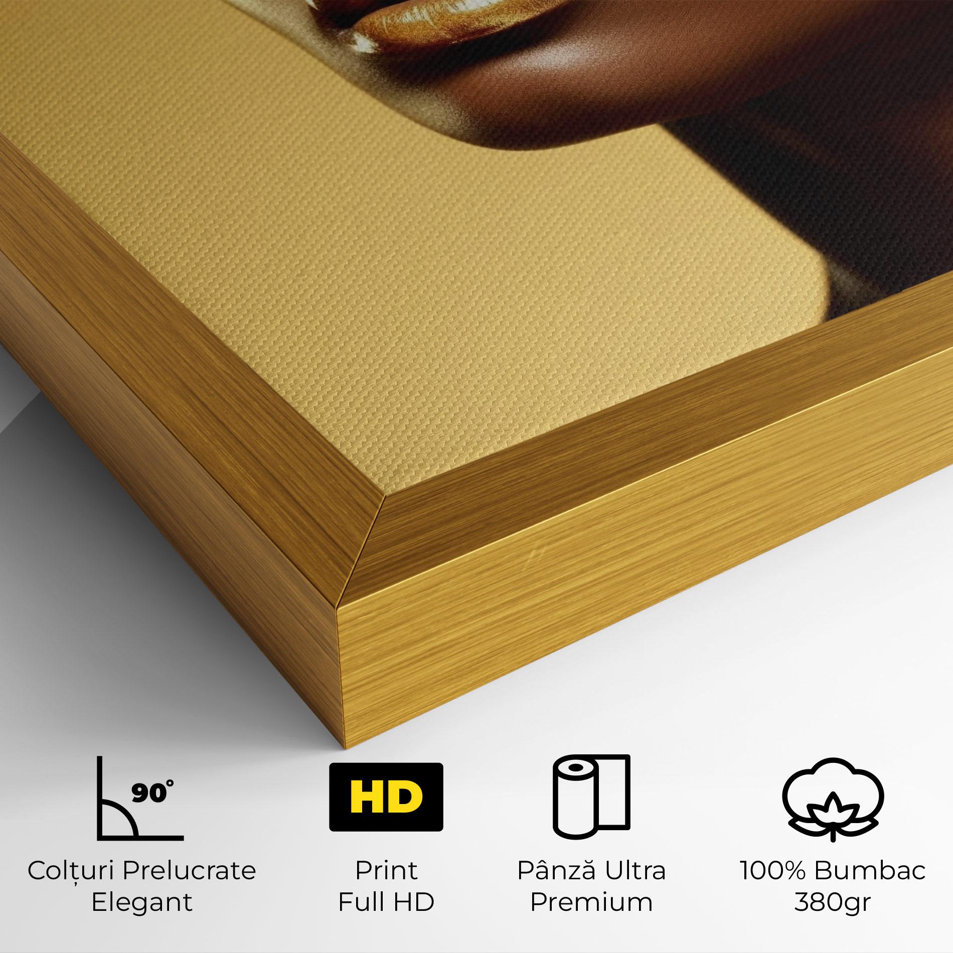 Tablou Canvas Gold Headdress mockup 4