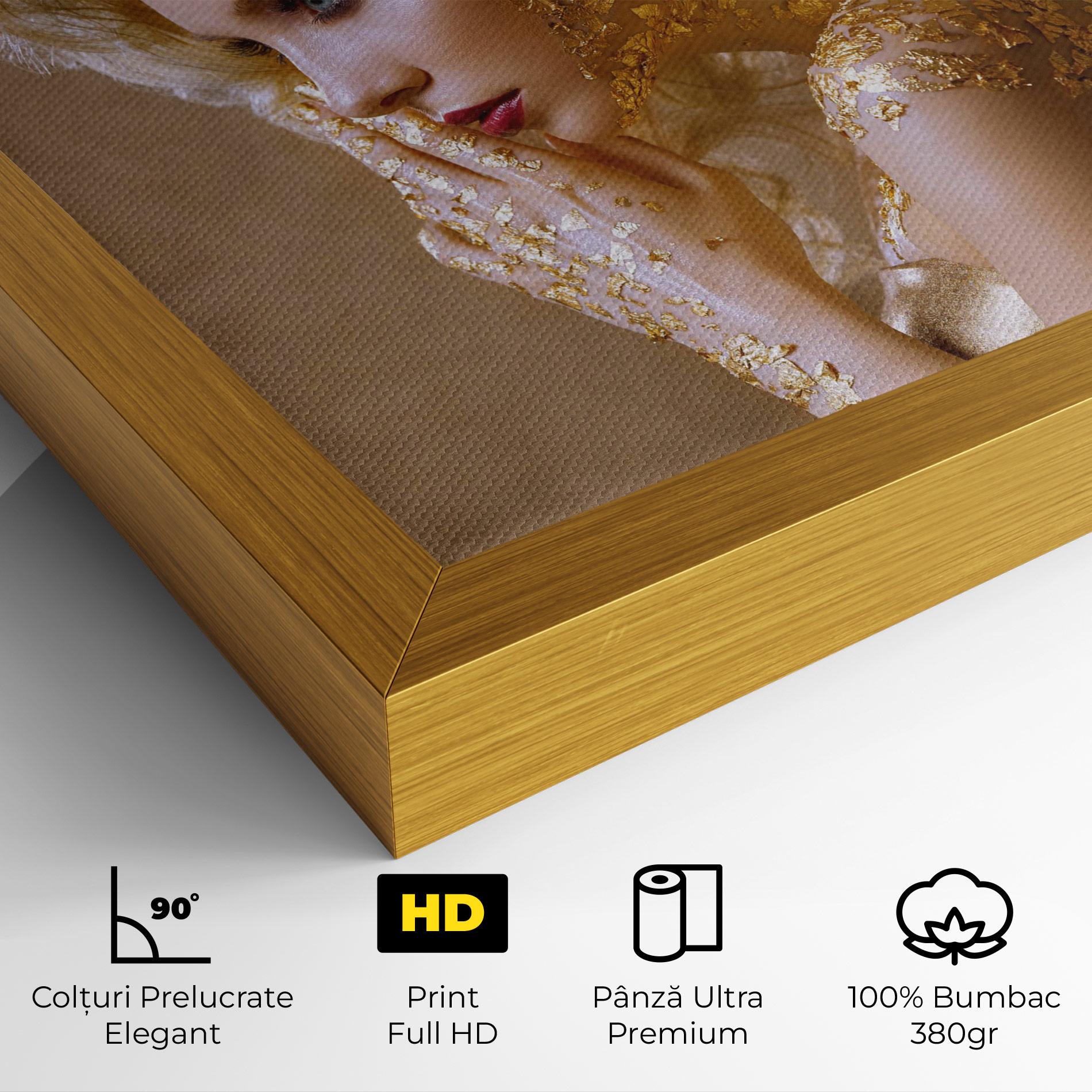 Tablou Canvas Gold Paper Makeup mockup 4