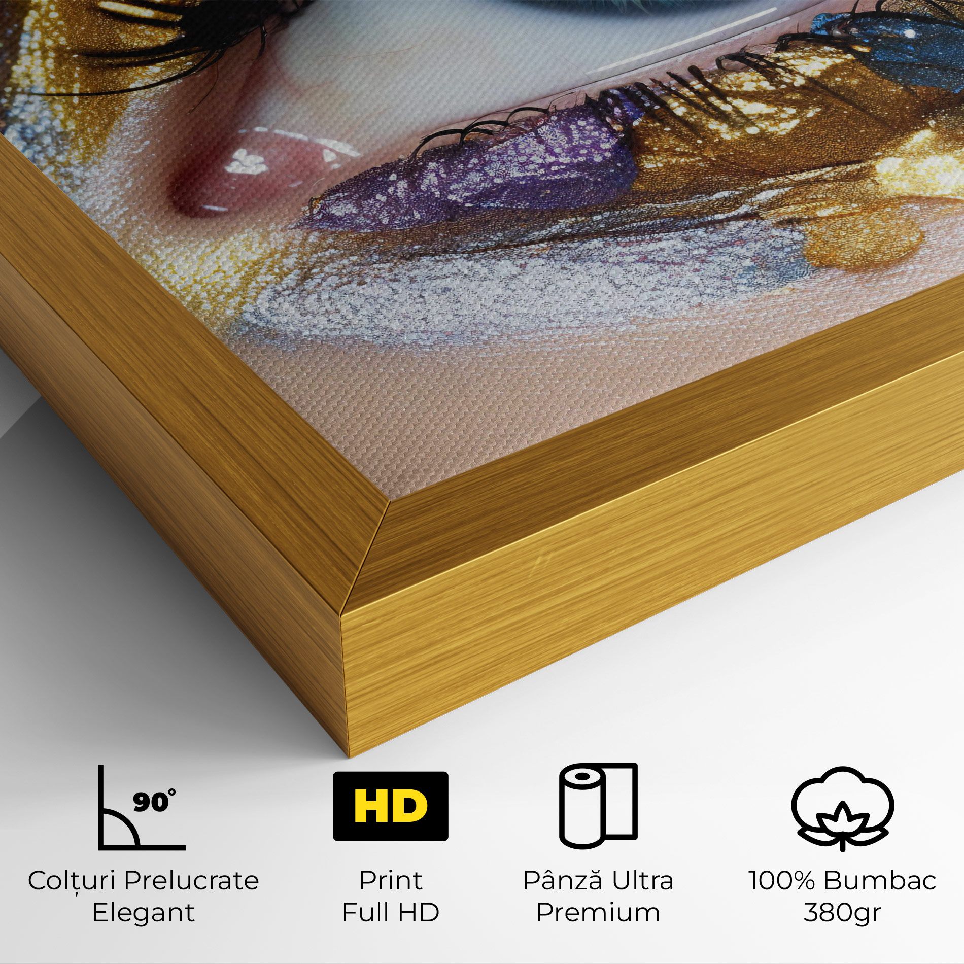 Golden Purple Make Up mockup 4