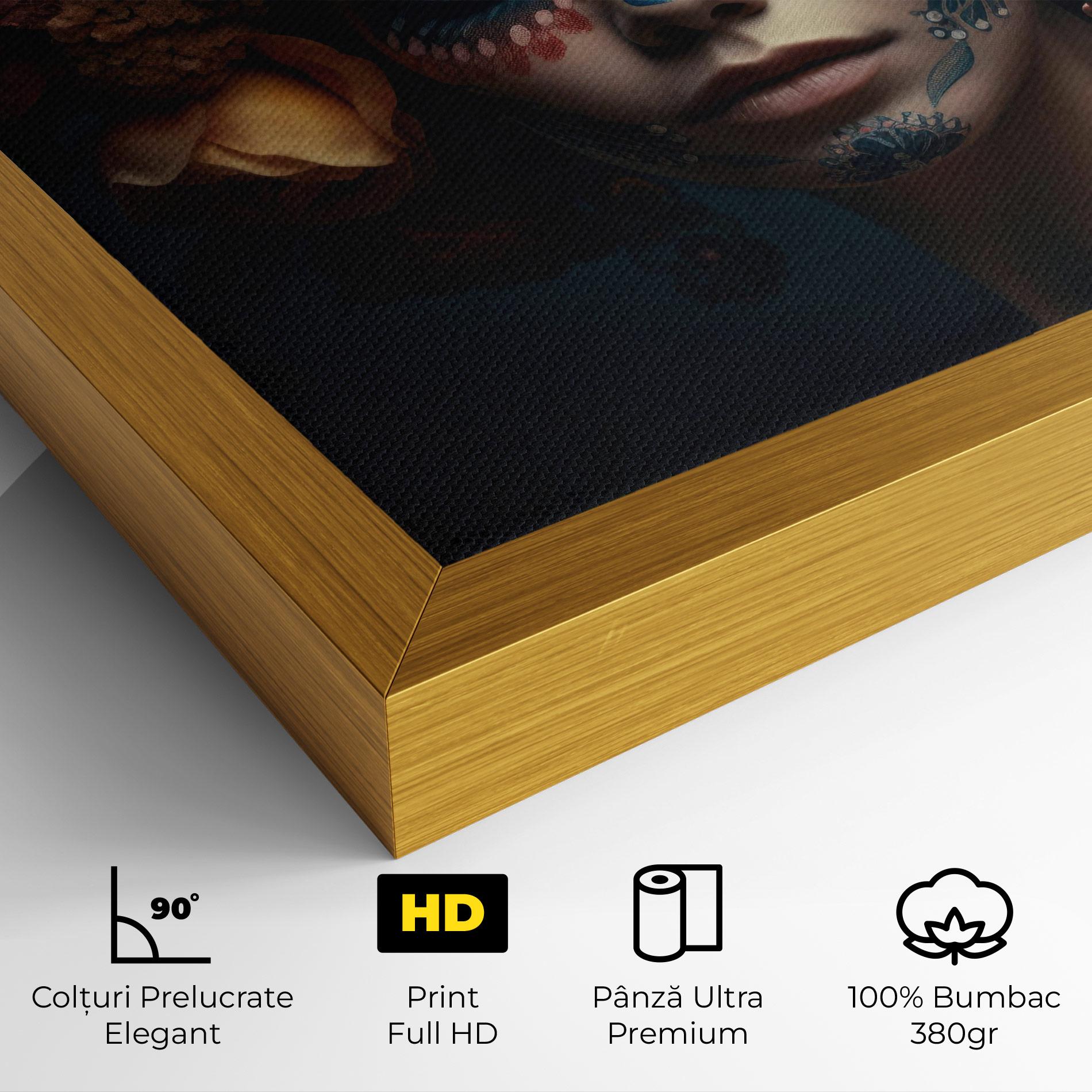 Tablou Canvas Skull Makeup mockup 4