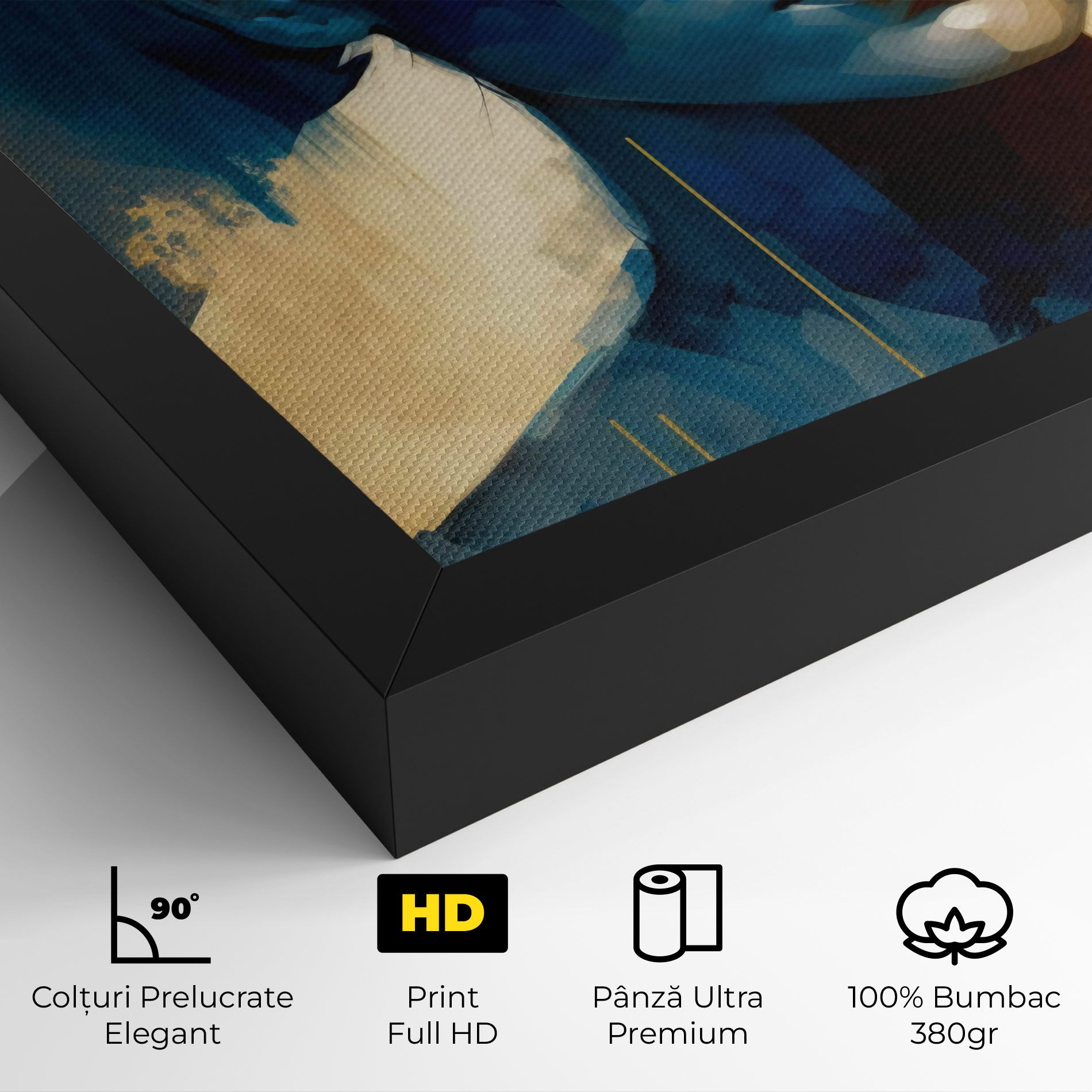 Gold Blue Face mockup 4