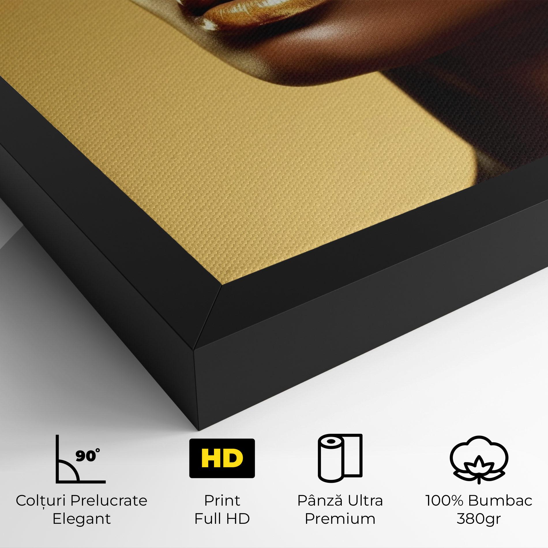 Tablou Canvas Gold Headdress mockup 4
