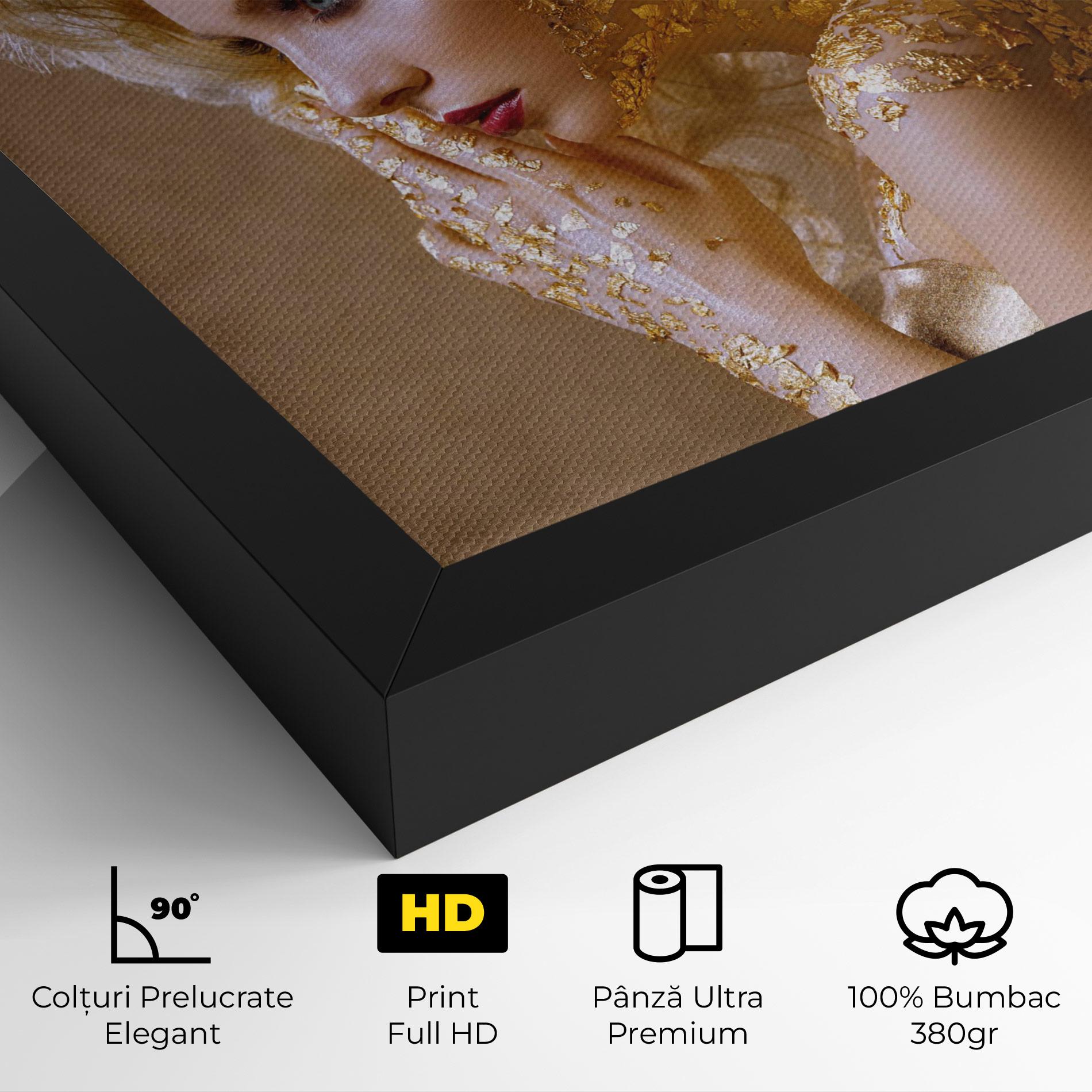 Tablou Canvas Gold Paper Makeup mockup 4