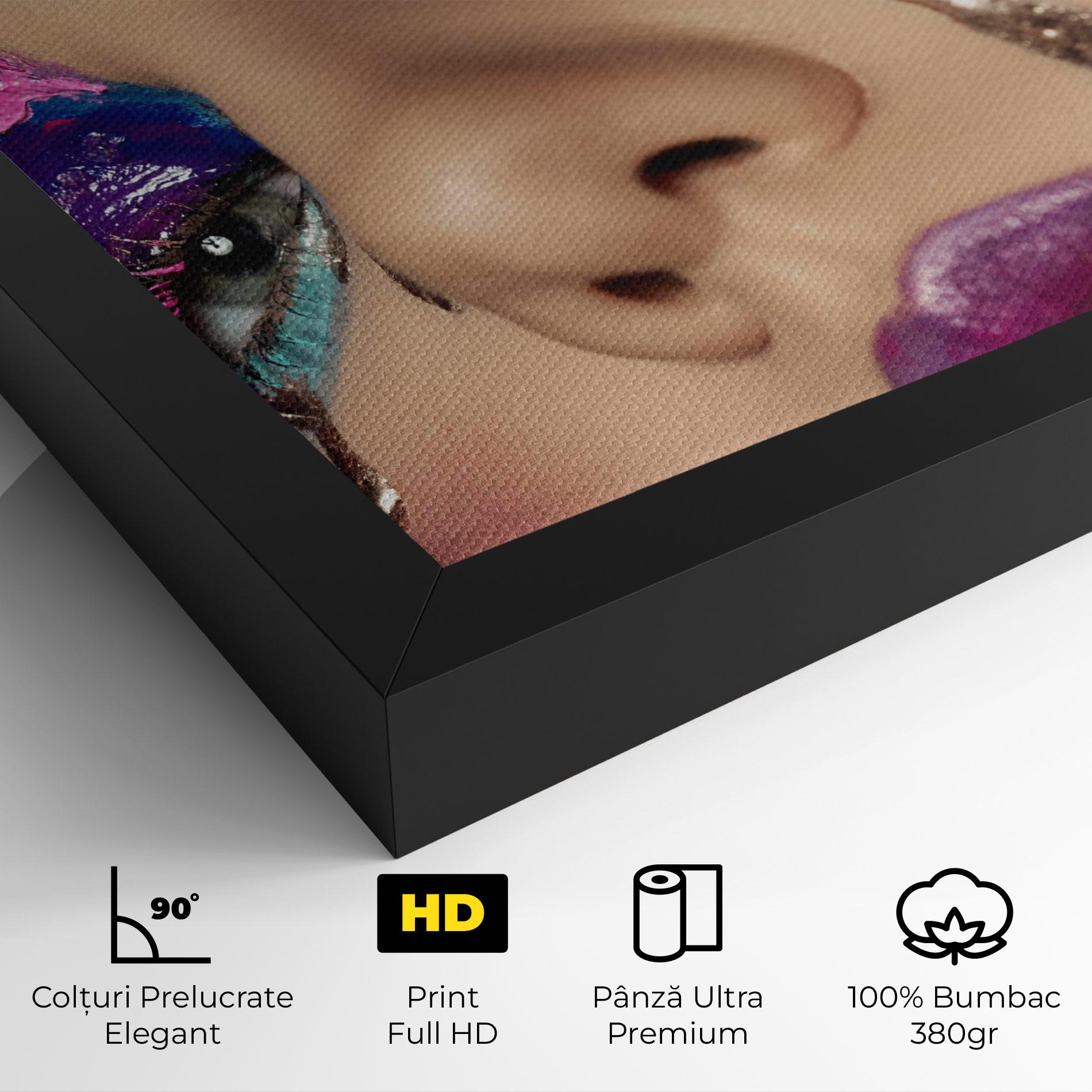 Tablou Canvas Pretty Pink Eyelashes mockup 4