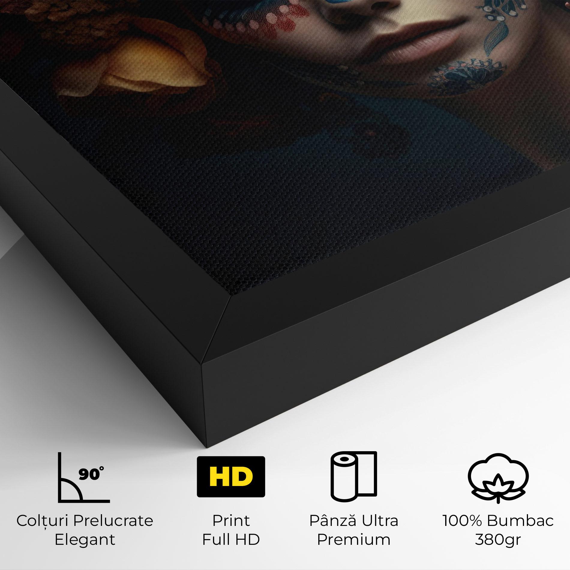 Tablou Canvas Skull Makeup mockup 4