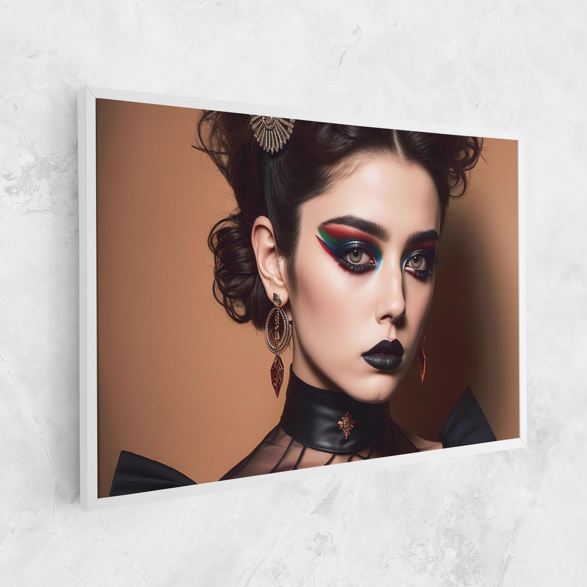 Tablou Canvas Black Lips Makeup mockup 1