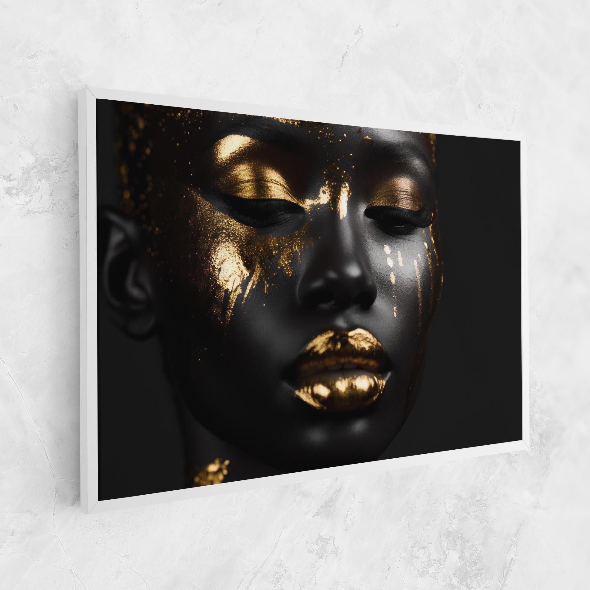 Tablou Canvas Gold Eyes Makeup mockup 1