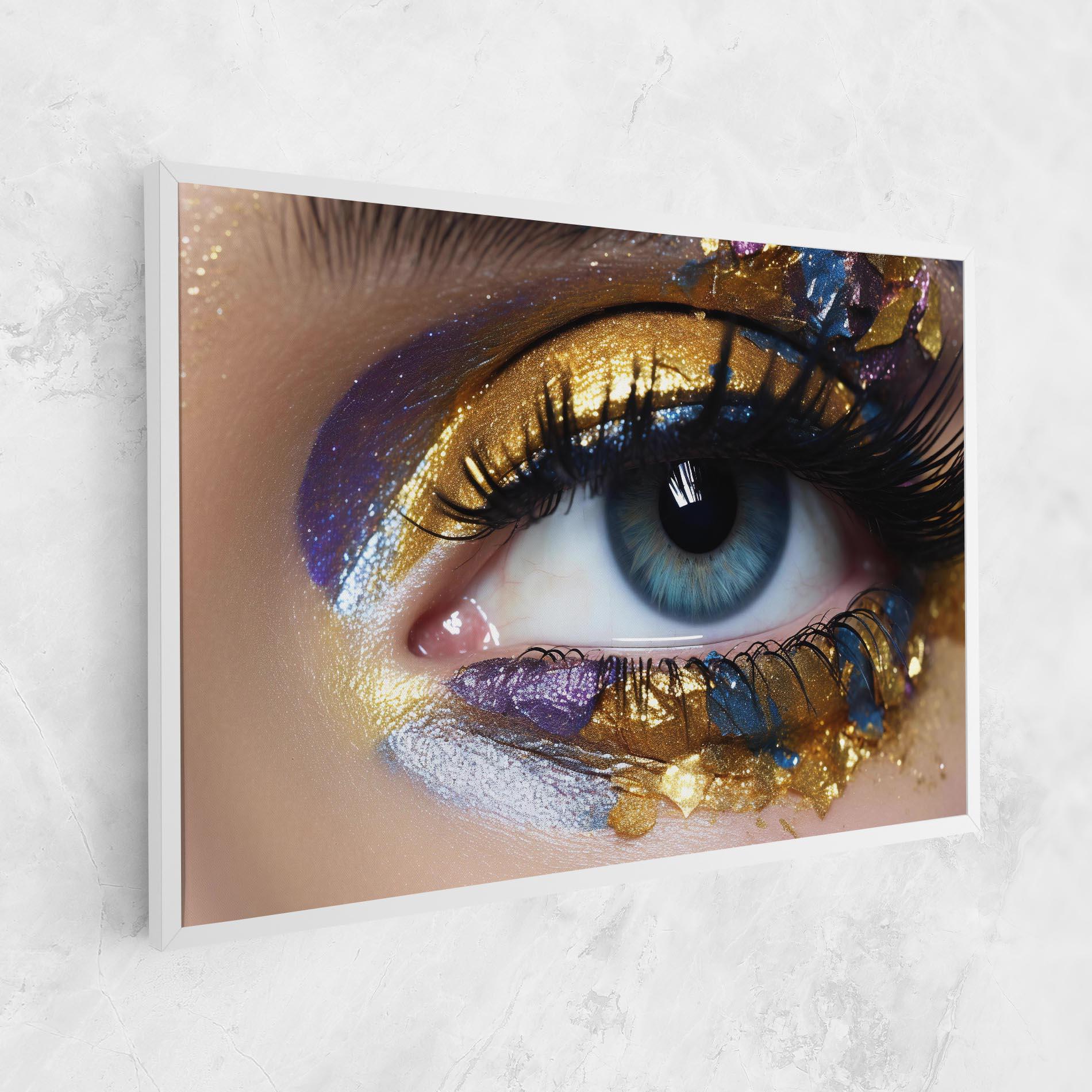 Tablou Canvas Golden Purple Make Up mockup 1