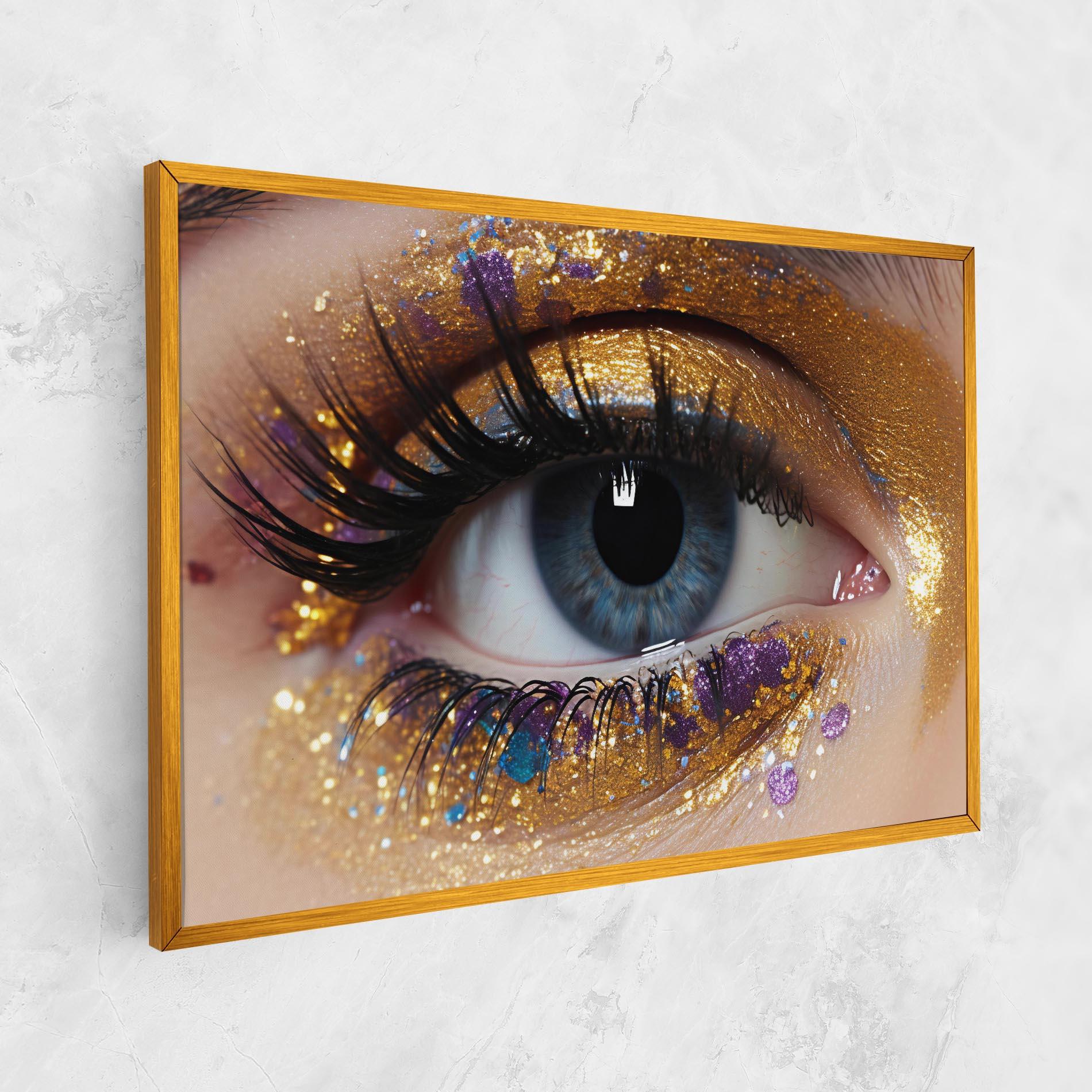 Tablou Canvas Blue Eye Make Up mockup 1