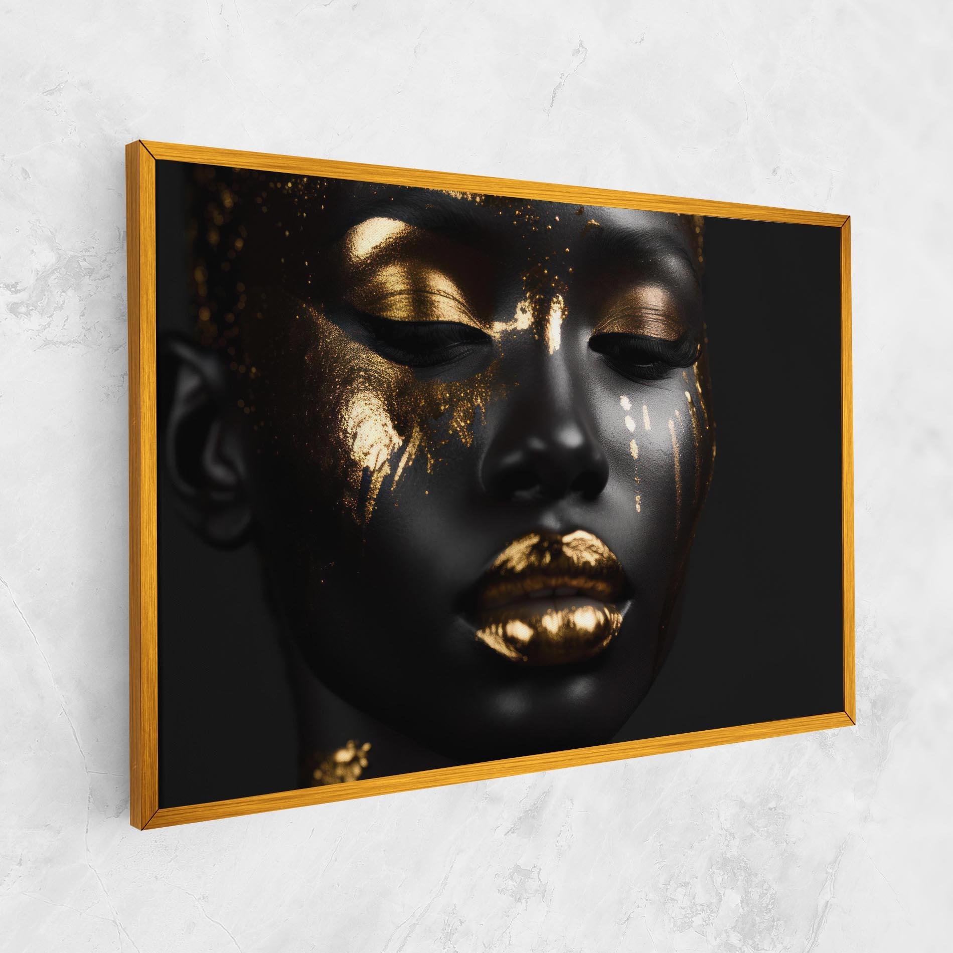 Tablou Canvas Gold Eyes Makeup mockup 1