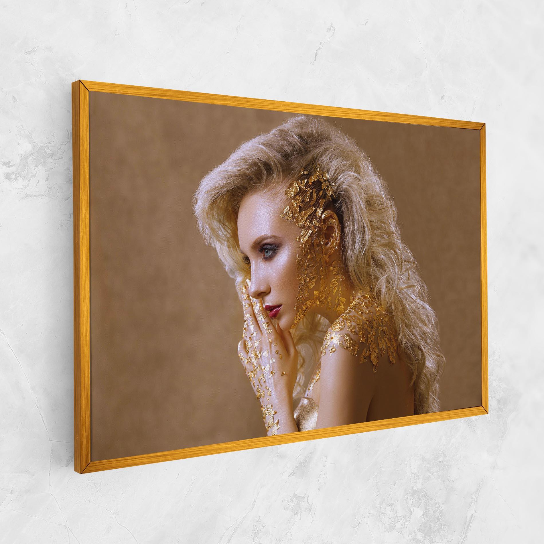 Tablou Canvas Gold Paper Makeup mockup 1